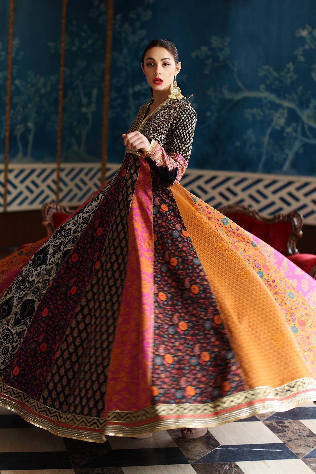 Mina Kashif | Festive Lawn | Misty - Official Mina Kashif stockist in UK - Sakeena London