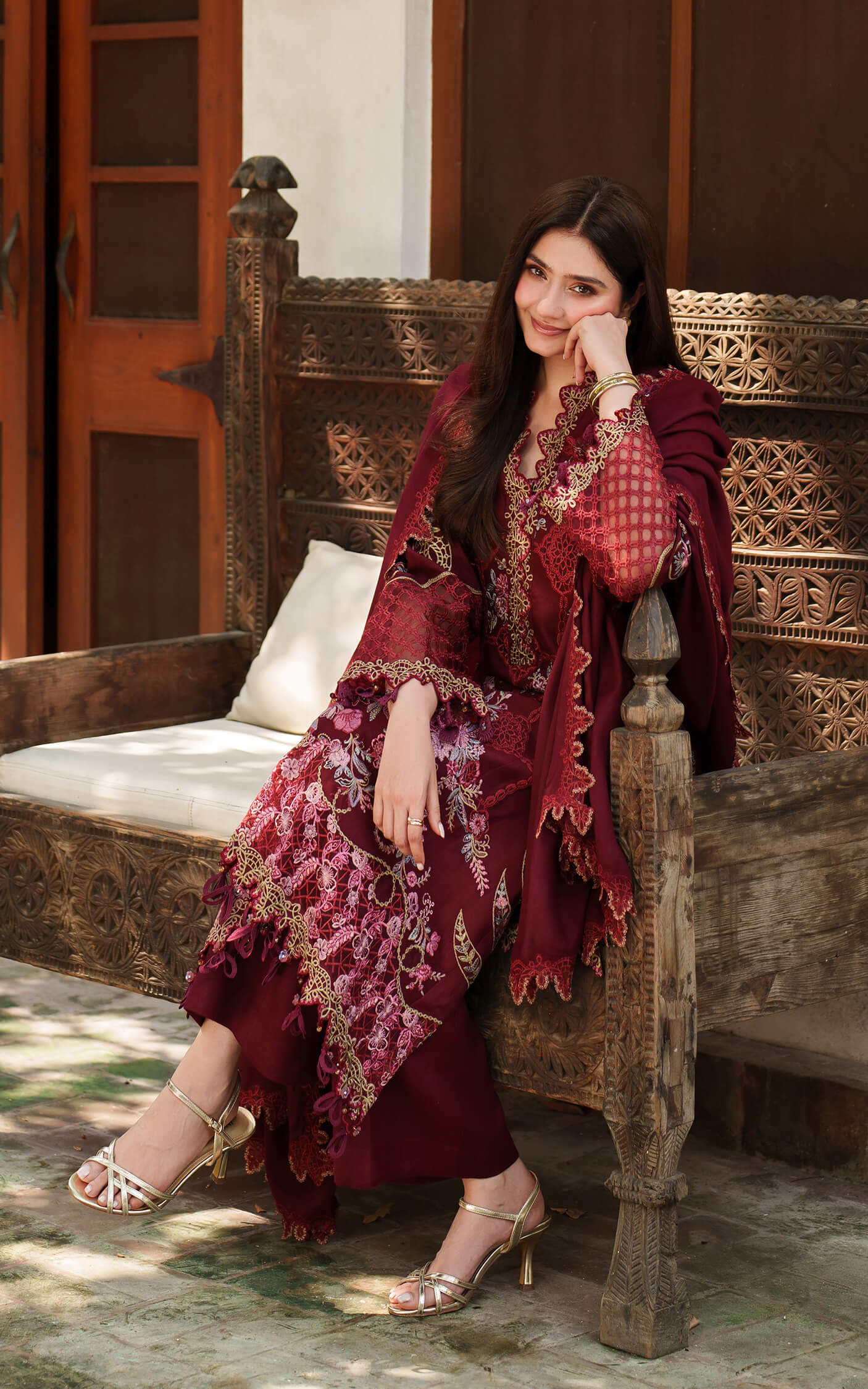 Asifa and Nabeel | Pashmina Luxe 25 | Mira LWC25-05 - Official Asifa and Nabeel stockist in UK - Sakeena London