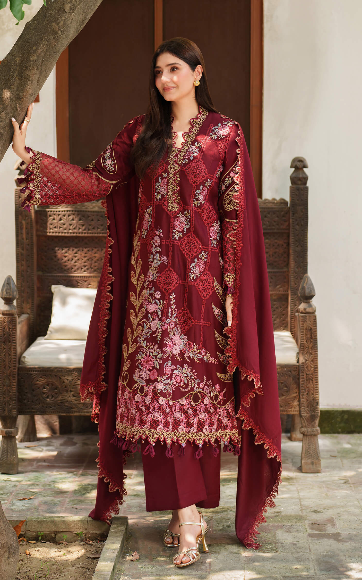 Asifa and Nabeel | Pashmina Luxe 25 | Mira LWC25-05 - Official Asifa and Nabeel stockist in UK - Sakeena London