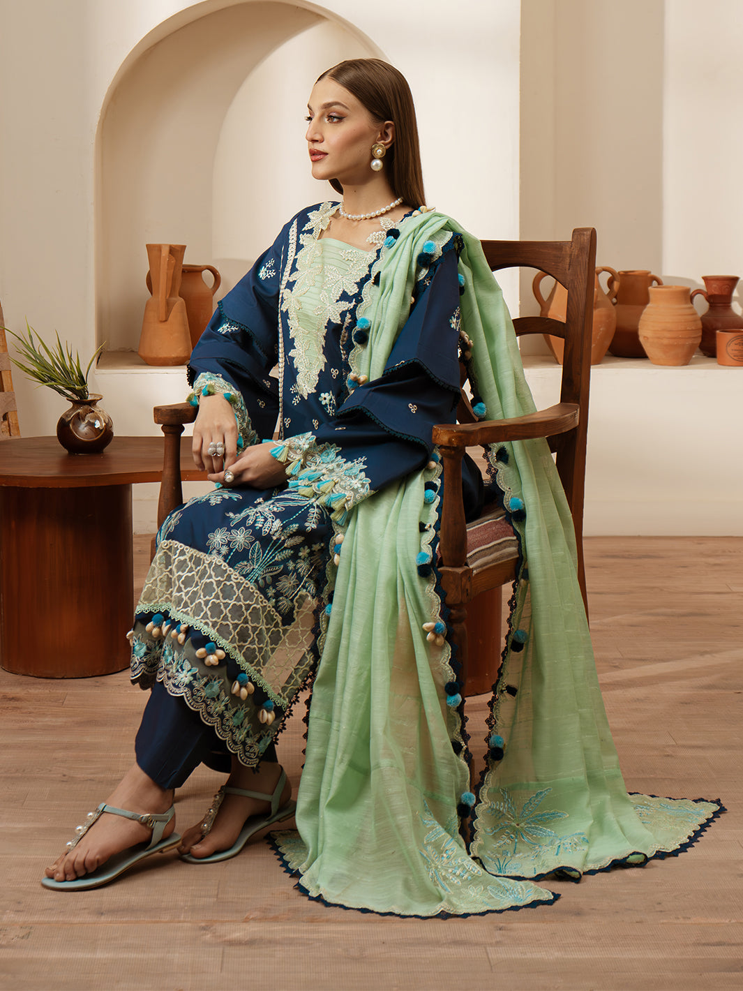 Mahnur | Florence Luxury Lawn 25 | MIRAAL - Official Mahnur stockist in UK - Sakeena London