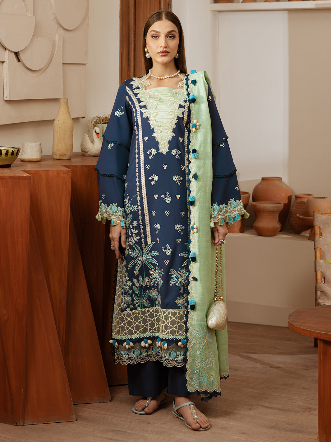 Mahnur | Florence Luxury Lawn 25 | MIRAAL - Official Mahnur stockist in UK - Sakeena London