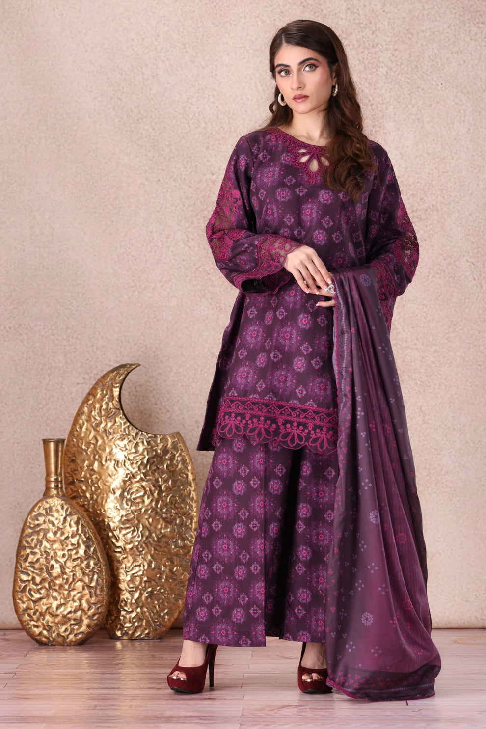 Mohagni | Winter Collection | PLS-141 3PC - Official Mohagni stockist in UK - Sakeena London