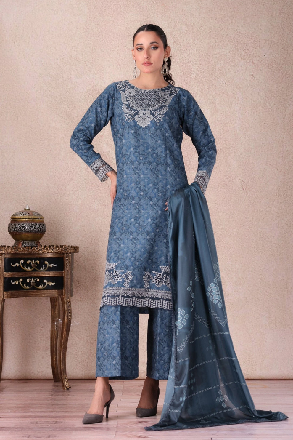 Mohagni | Winter Collection | PLS-145 3PC - Official Mohagni stockist in UK - Sakeena London