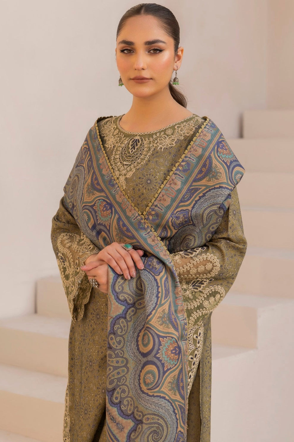 Mohagni | Winter Collection | DZP-07 3PC - Official Mohagni stockist in UK - Sakeena London