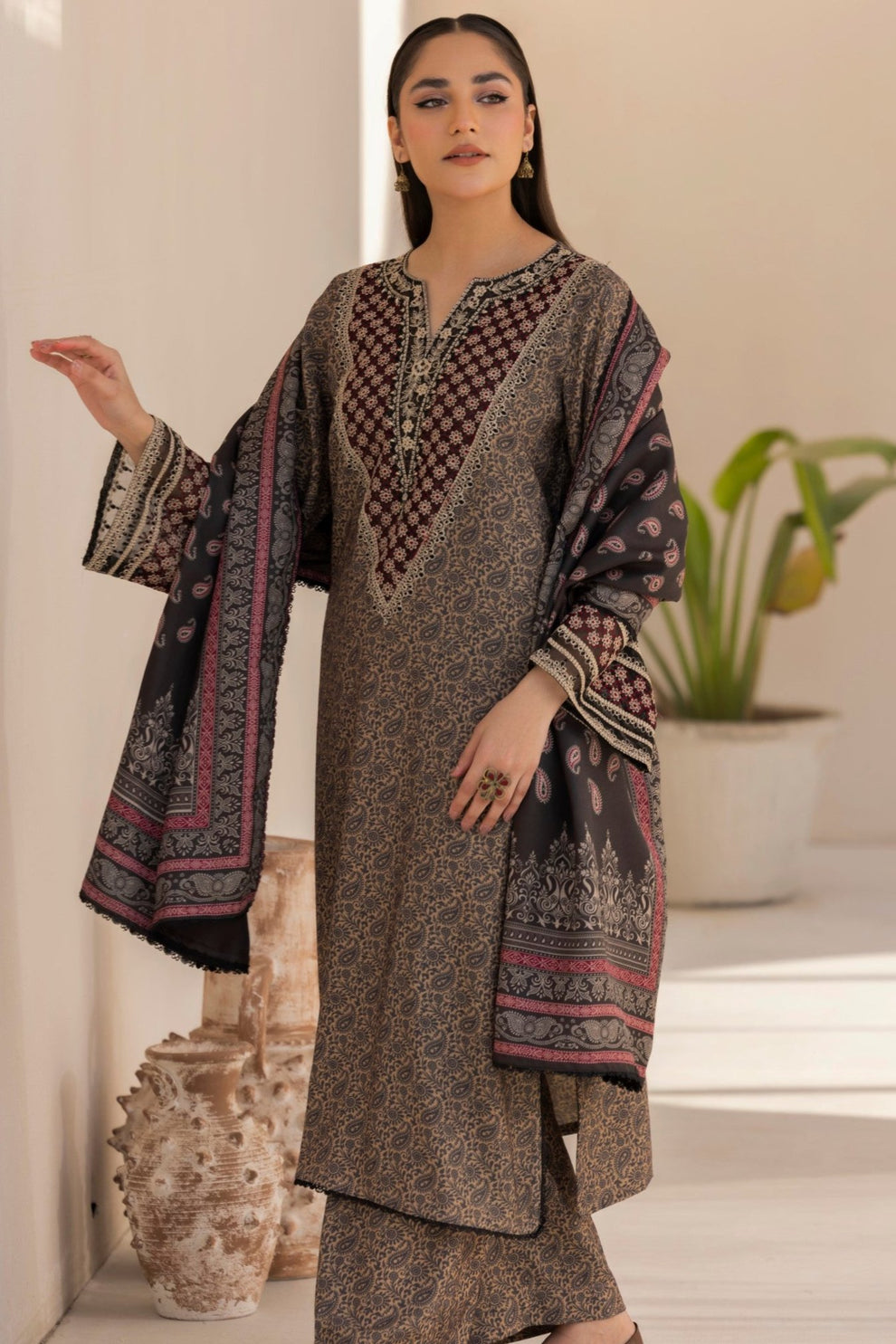 Mohagni | Winter Collection | DZP-08 3PC - Official Mohagni stockist in UK - Sakeena London