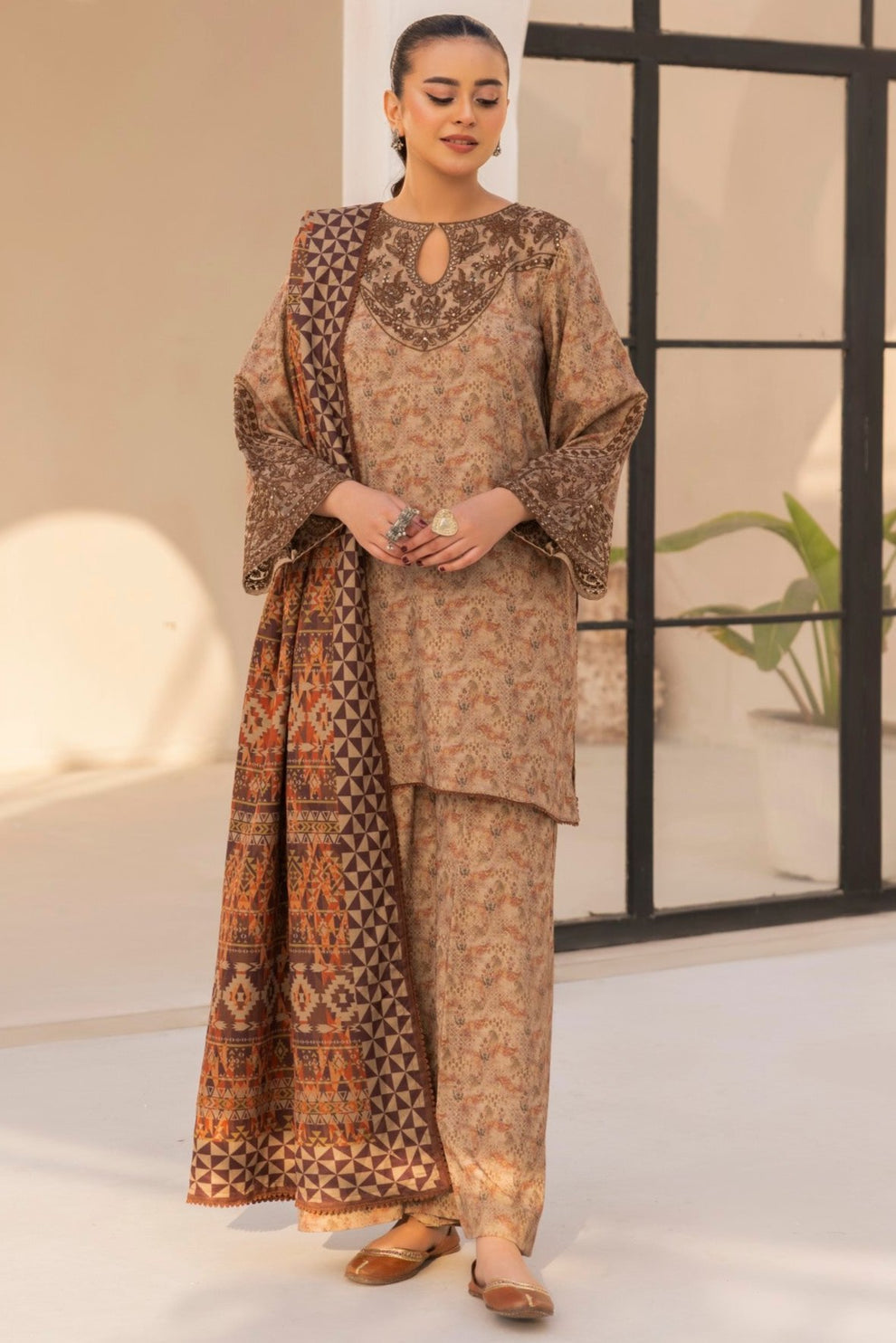 Mohagni | Winter Collection | DZP-09 3PC - Official Mohagni stockist in UK - Sakeena London