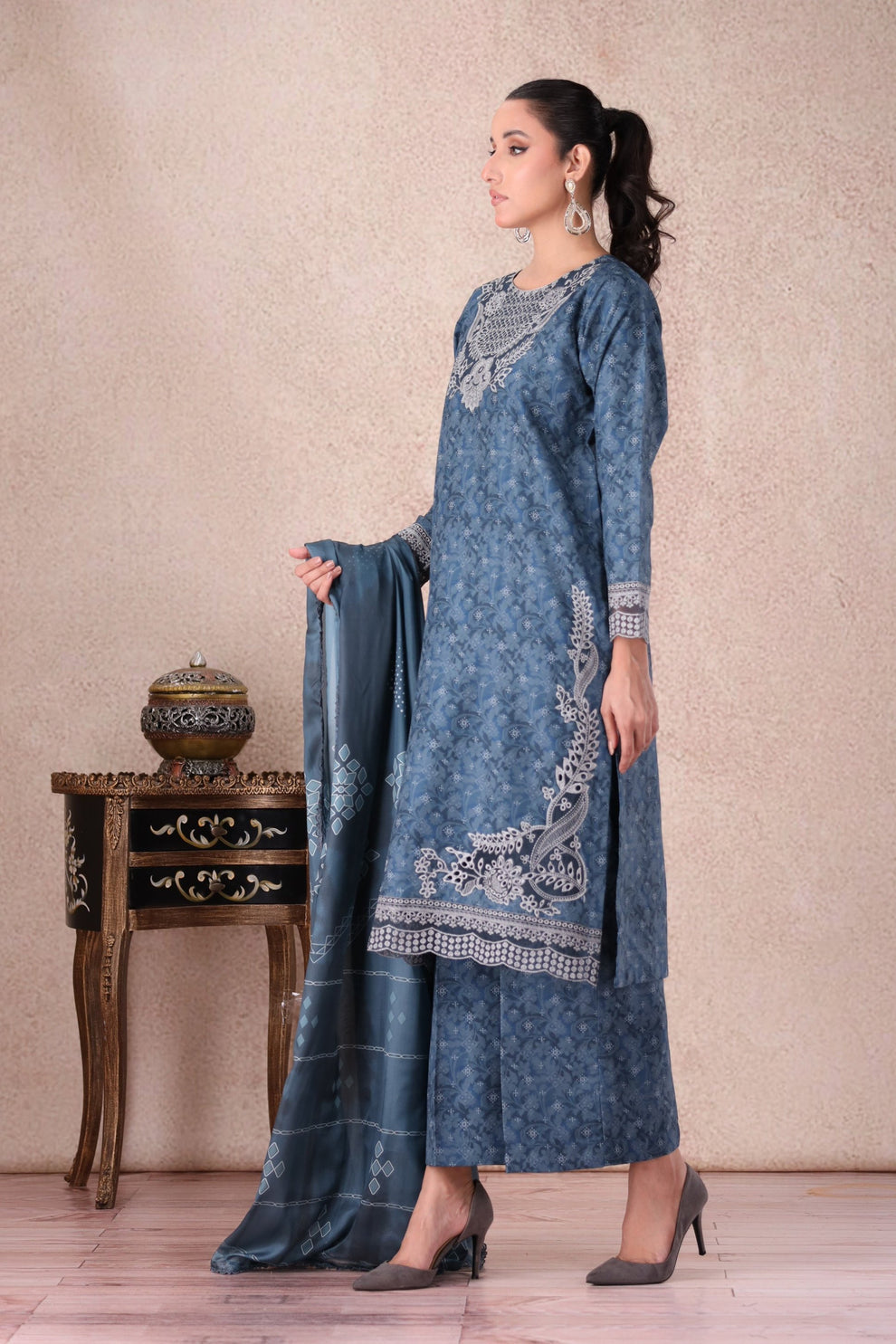 Mohagni | Winter Collection | PLS-145 3PC - Official Mohagni stockist in UK - Sakeena London