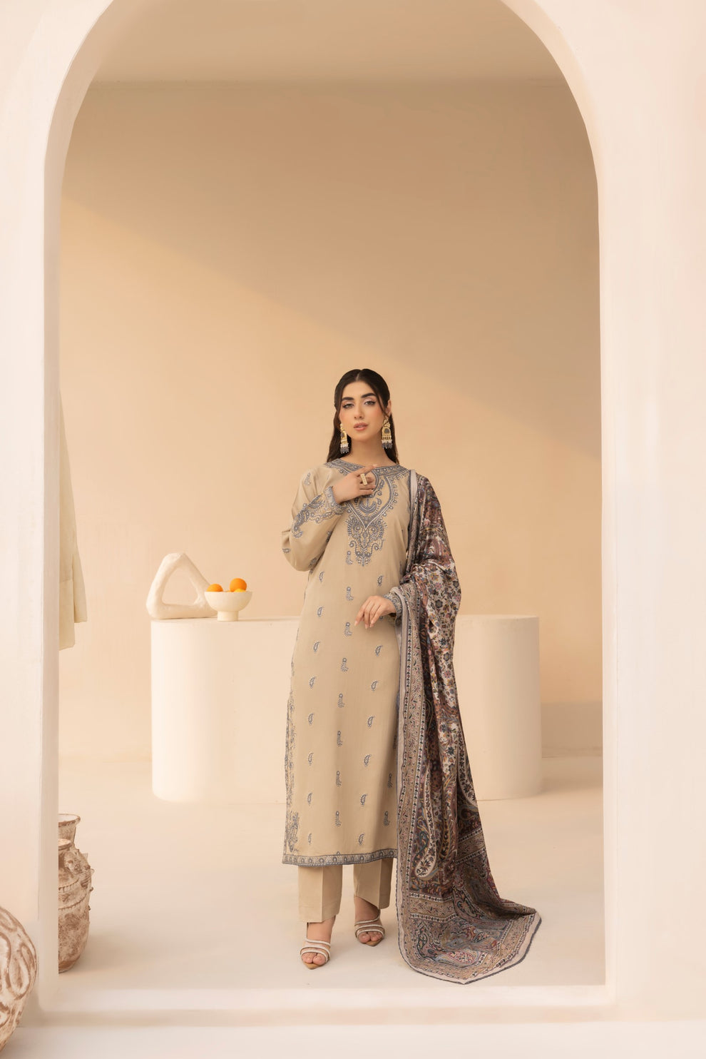 Mohagni | Winter Collection | MWD-04 - Official Dhanak stockist in UK - Sakeena London