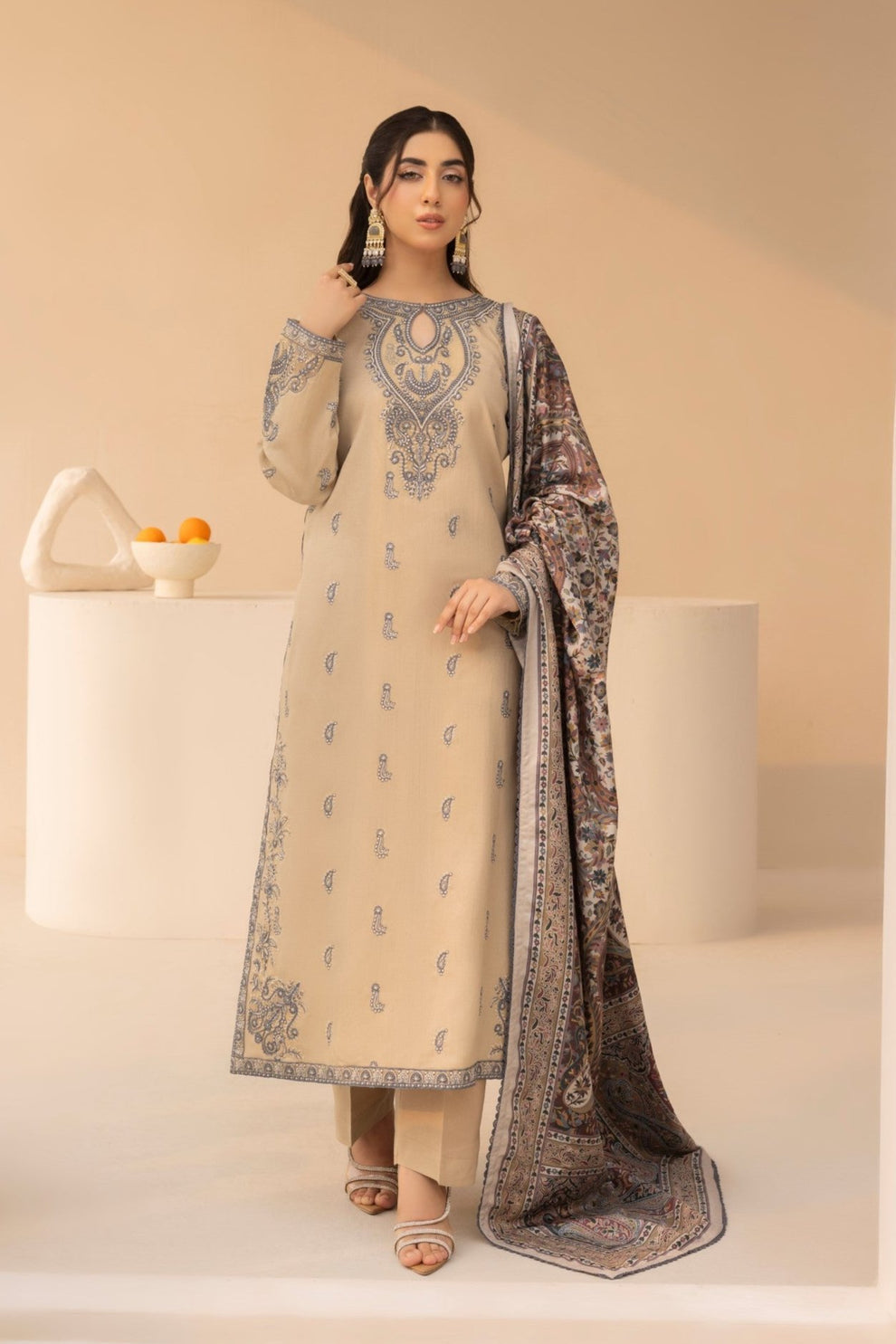 Mohagni | Winter Collection | MWD-04 - Official Dhanak stockist in UK - Sakeena London