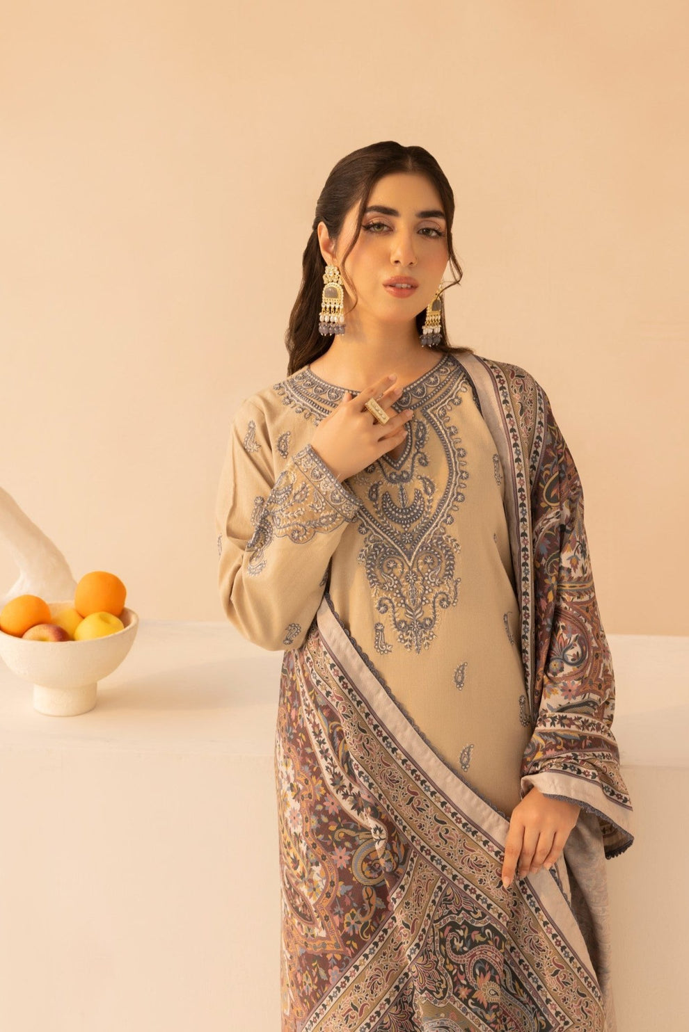 Mohagni | Winter Collection | MWD-04 - Official Dhanak stockist in UK - Sakeena London
