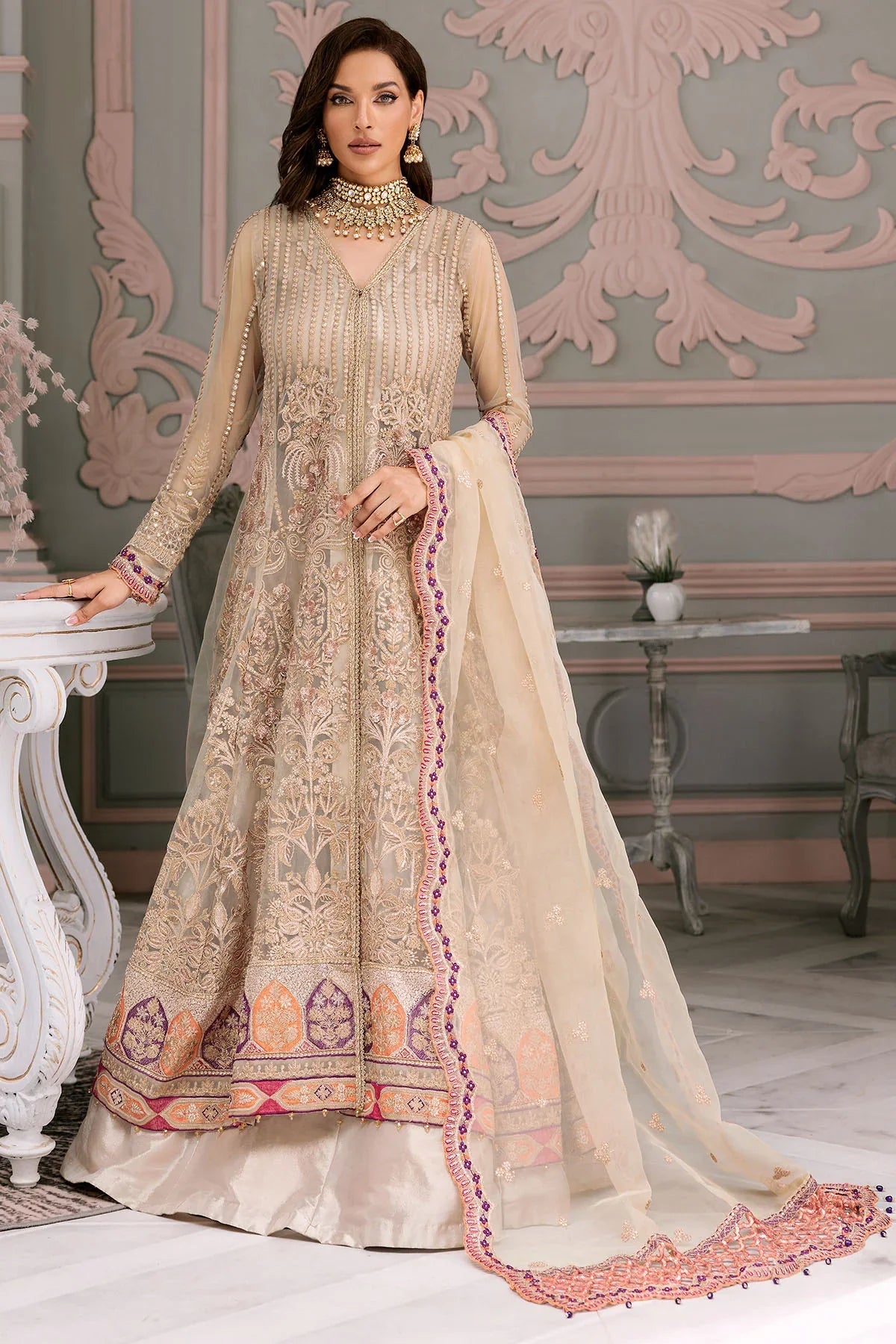 Motifz | Premium Embroidered Formals 24 | 3391 - Official Motifz stockist in UK - Sakeena London