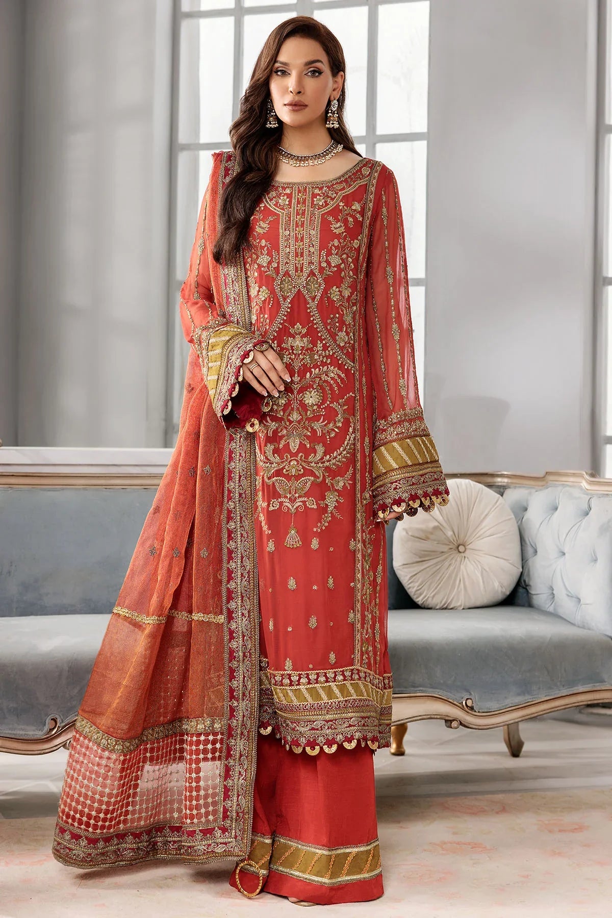 Motifz | Premium Embroidered Formals 24 | 3392 - Official Motifz stockist in UK - Sakeena London