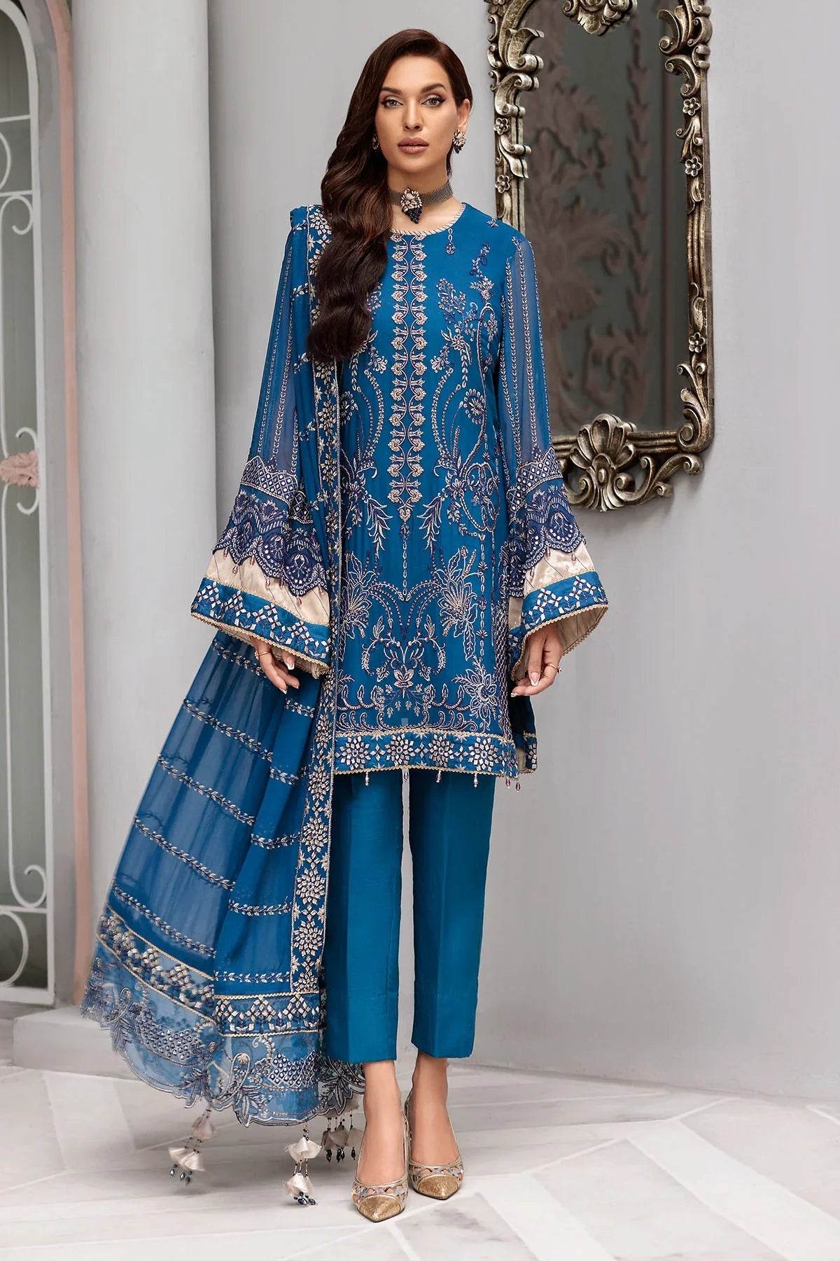 Motifz | Premium Embroidered Formals 24 | 3395 - Official Motifz stockist in UK - Sakeena London