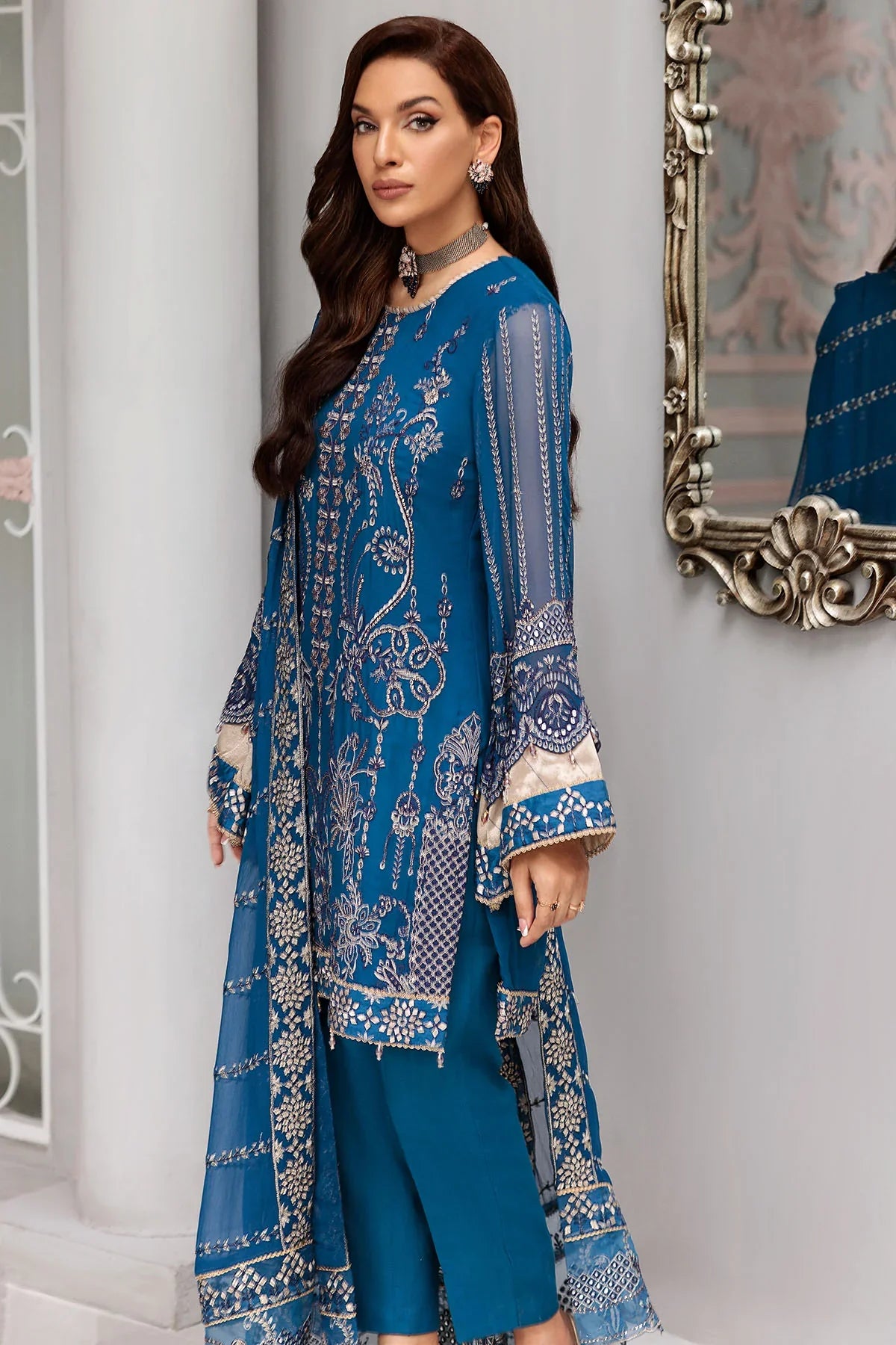 Motifz | Premium Embroidered Formals 24 | 3395 - Official Motifz stockist in UK - Sakeena London