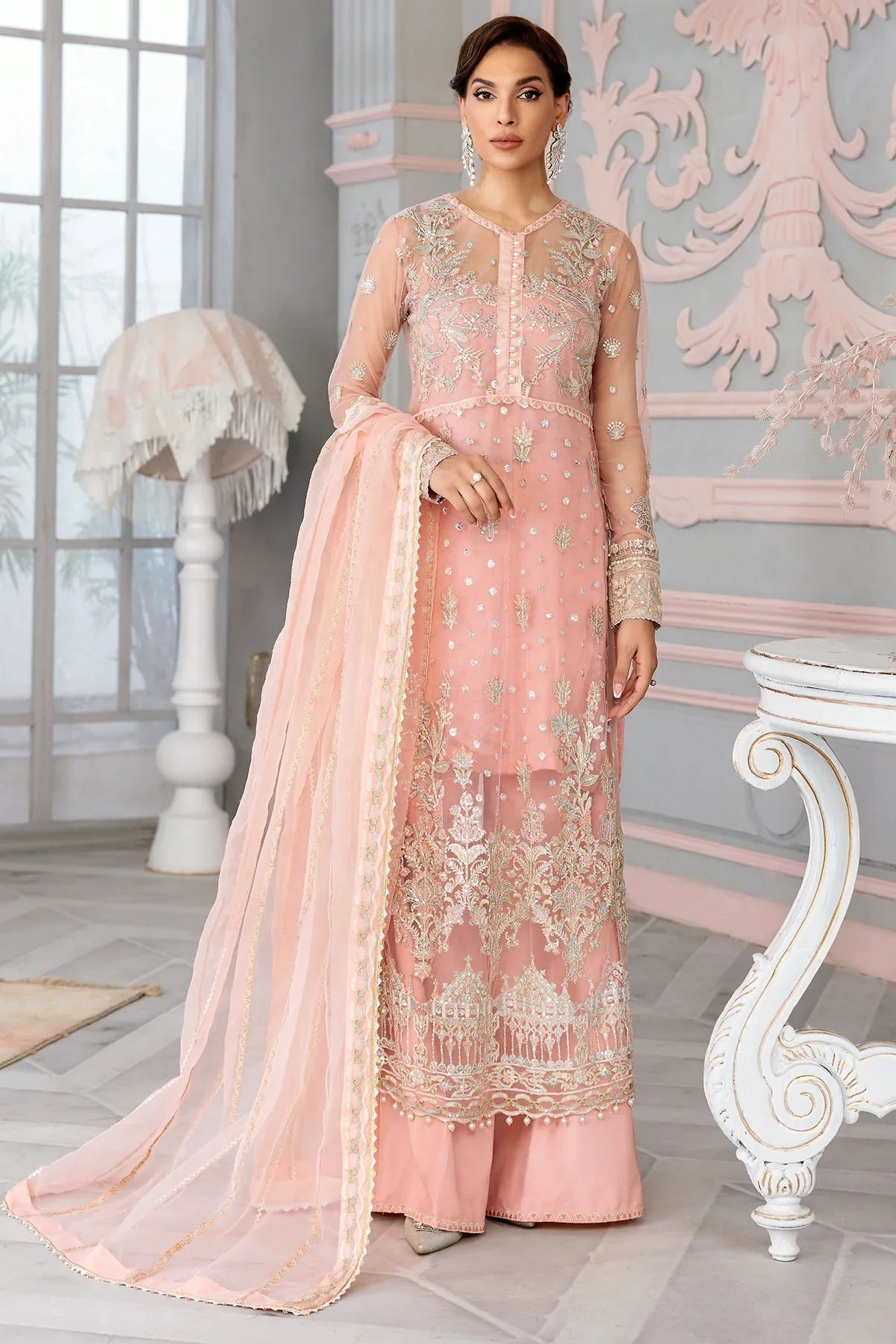 Motifz | Premium Embroidered Formals 24 | 3399-IRIS - Official Motifz stockist in UK - Sakeena London