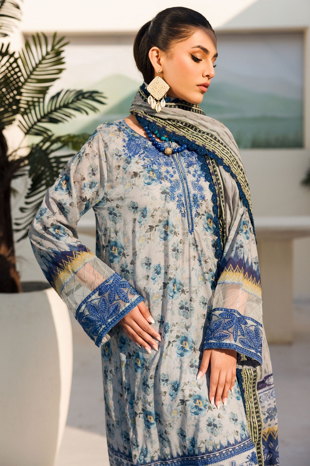Motifz | Umang Luxury Lawn | A-01 - Official Motifz stockist in UK - Sakeena London