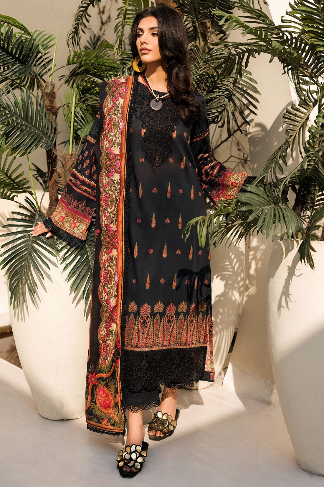 Motifz | Umang Luxury Lawn | A-08 - Official Motifz stockist in UK - Sakeena London