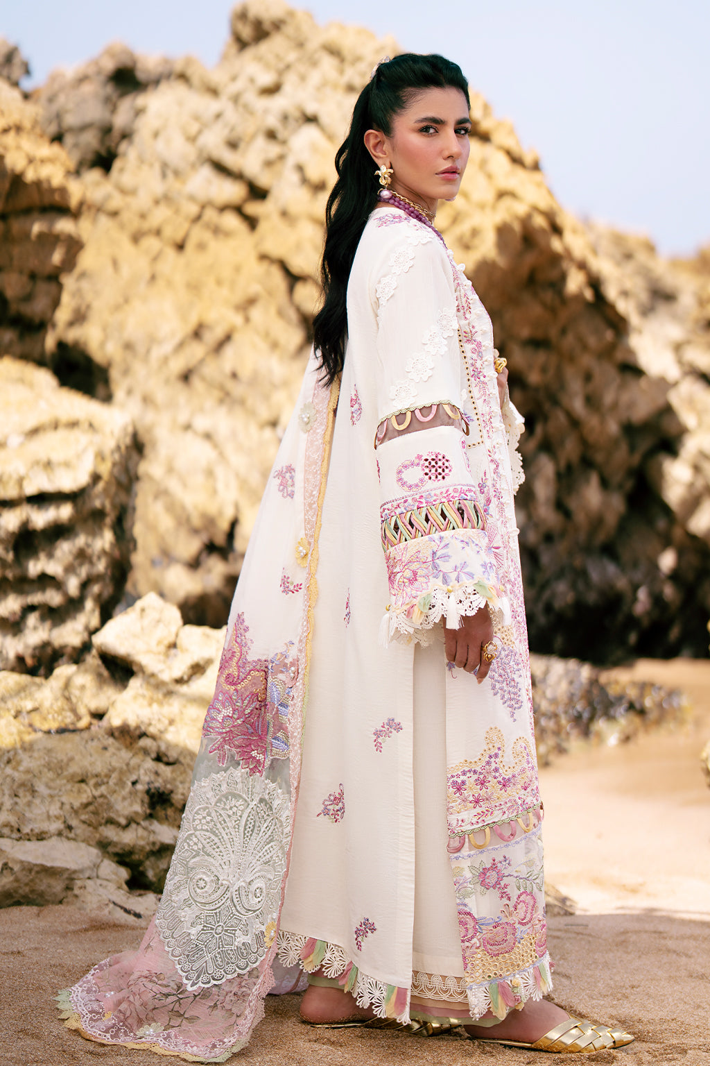 AJR Couture | Dastan Luxury Lawn 25 | Muse - Official AJR Couture stockist in UK - Sakeena London