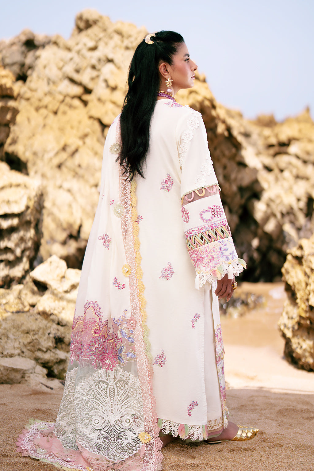 AJR Couture | Dastan Luxury Lawn 25 | Muse - Official AJR Couture stockist in UK - Sakeena London