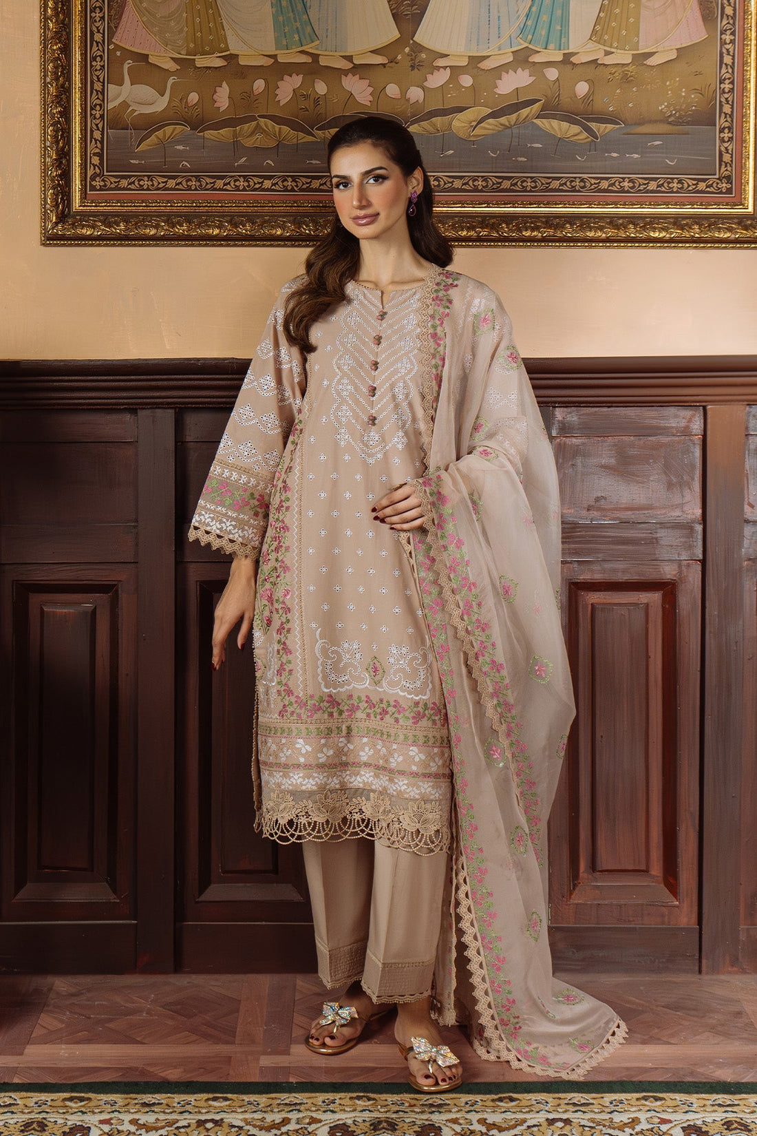 Sahar | Festive Edit Ready to Wear | Bronzed Beige - RTW - Official Sahar stockist in UK - Sakeena London