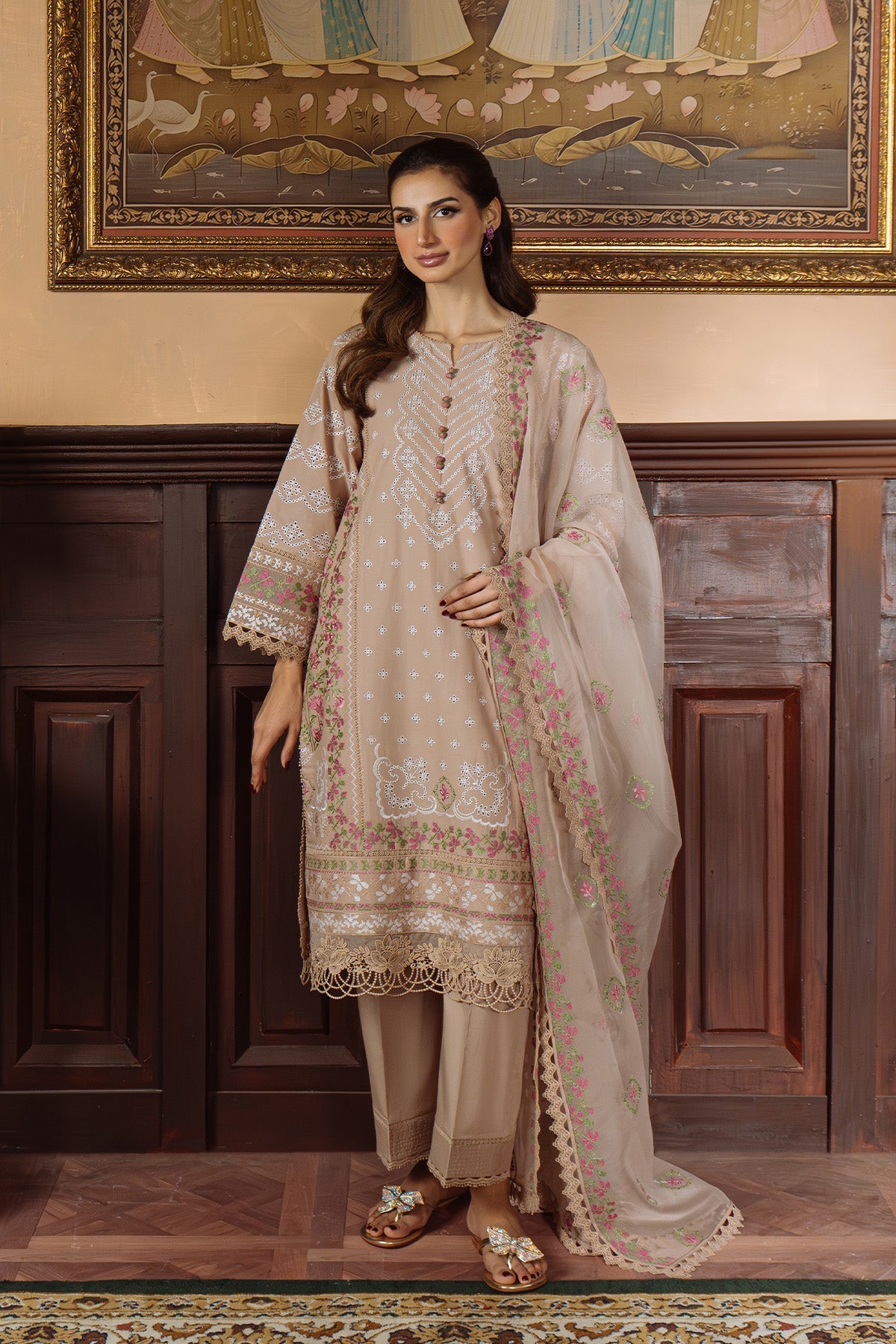 Sahar | Festive Edit Ready to Wear | Bronzed Beige - RTW - Official Sahar stockist in UK - Sakeena London