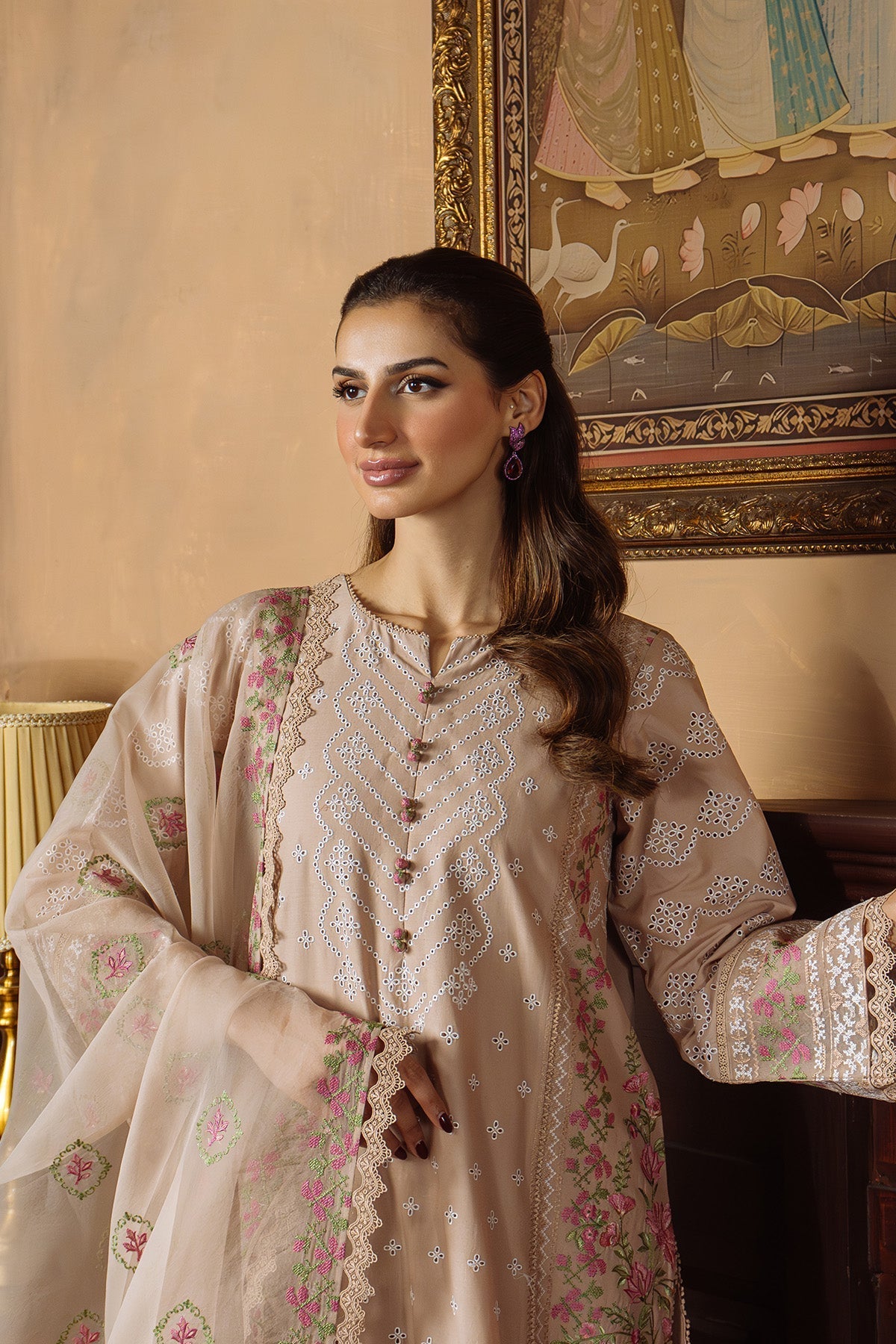Sahar | Festive Edit Ready to Wear | Bronzed Beige - RTW - Official Sahar stockist in UK - Sakeena London