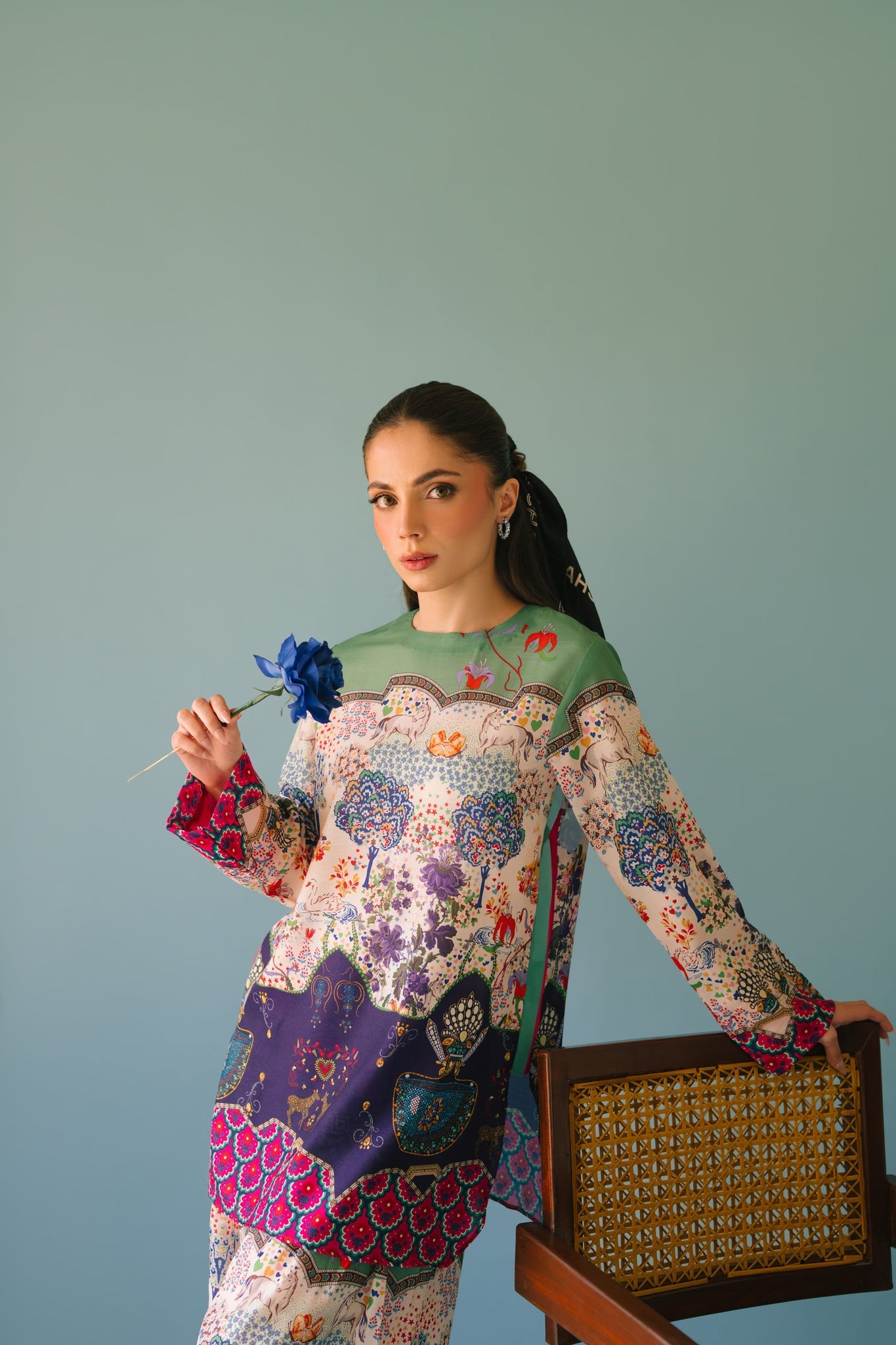 Sammy K | Lawn Pret 25 | Hanging Garden - Official Sammy K stockist in UK - Sakeena London