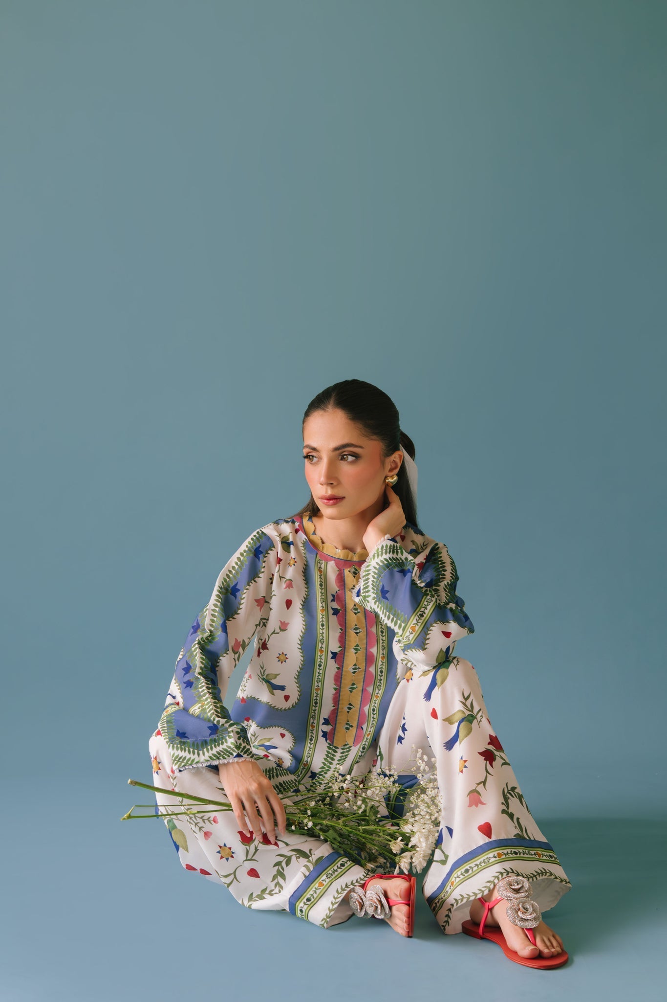 Sammy K | Lawn Pret 25 | flower bud - Official Sammy K stockist in UK - Sakeena London