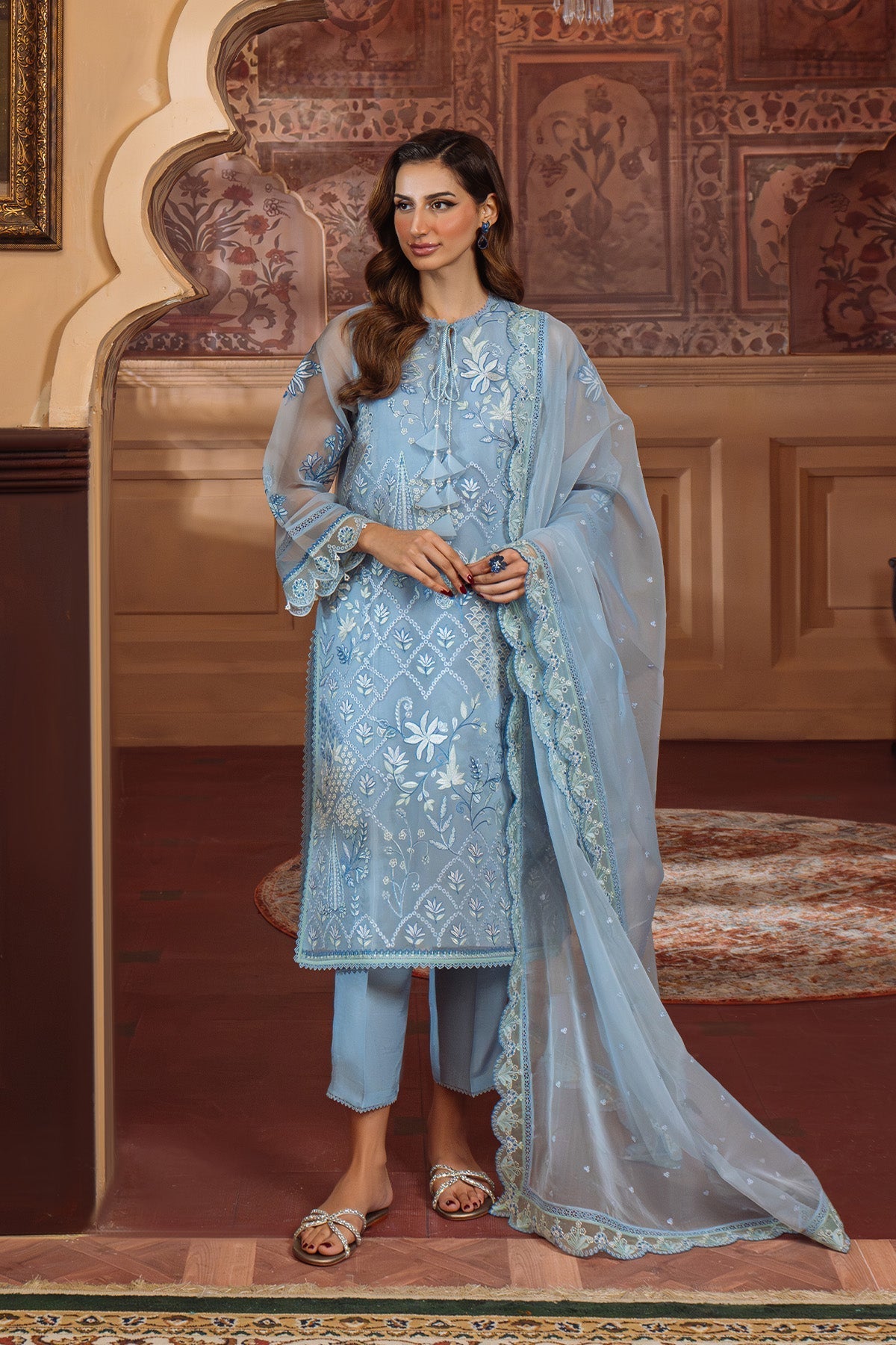 Sahar | Festive Edit Ready to Wear | Glacier Veil - RTW - Official Sahar stockist in UK - Sakeena London