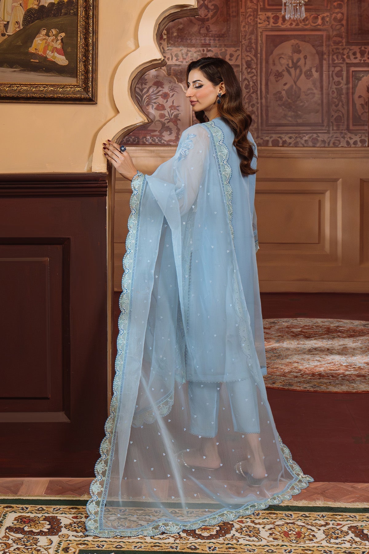 Sahar | Festive Edit Ready to Wear | Glacier Veil - RTW - Official Sahar stockist in UK - Sakeena London