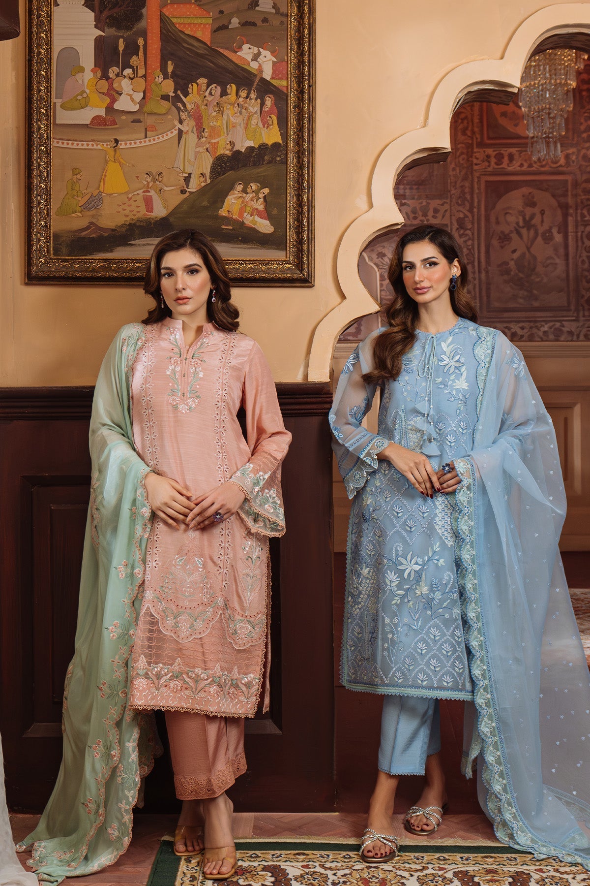 Sahar | Festive Edit Ready to Wear | Glacier Veil - RTW - Official Sahar stockist in UK - Sakeena London