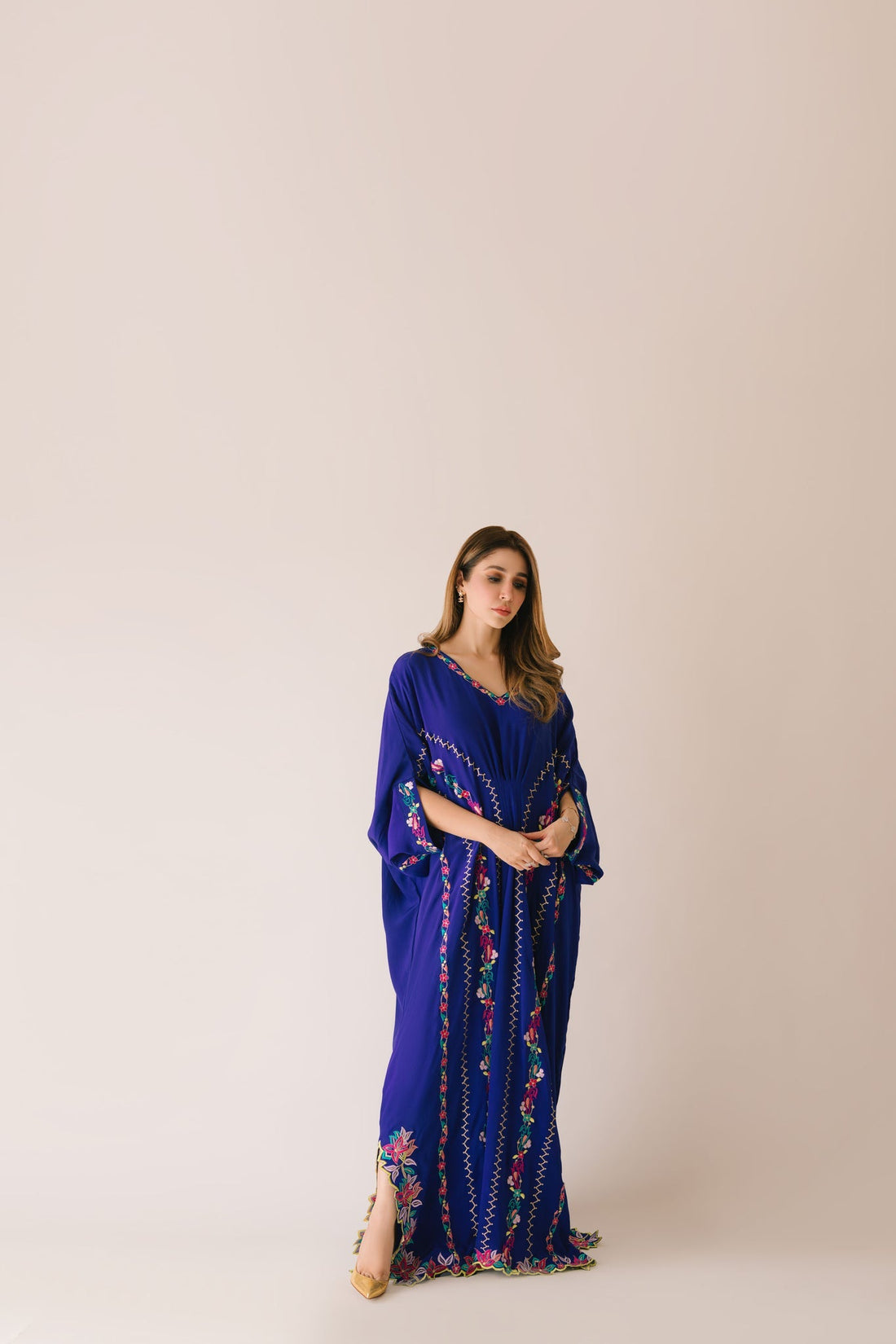 Sammy K | Aadat Festive Edition | Blue Bell Caftan - Official Sammy K stockist in UK - Sakeena London