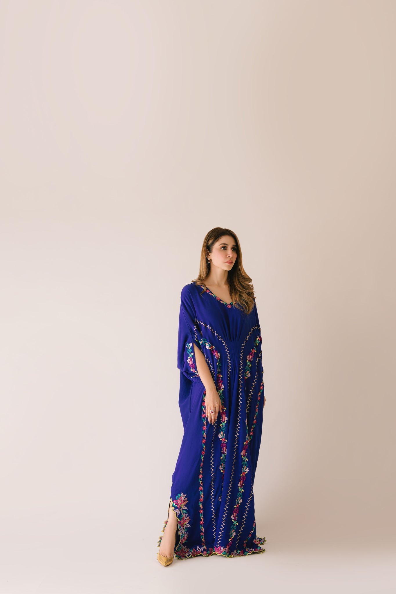 Sammy K | Aadat Festive Edition | Blue Bell Caftan - Official Sammy K stockist in UK - Sakeena London