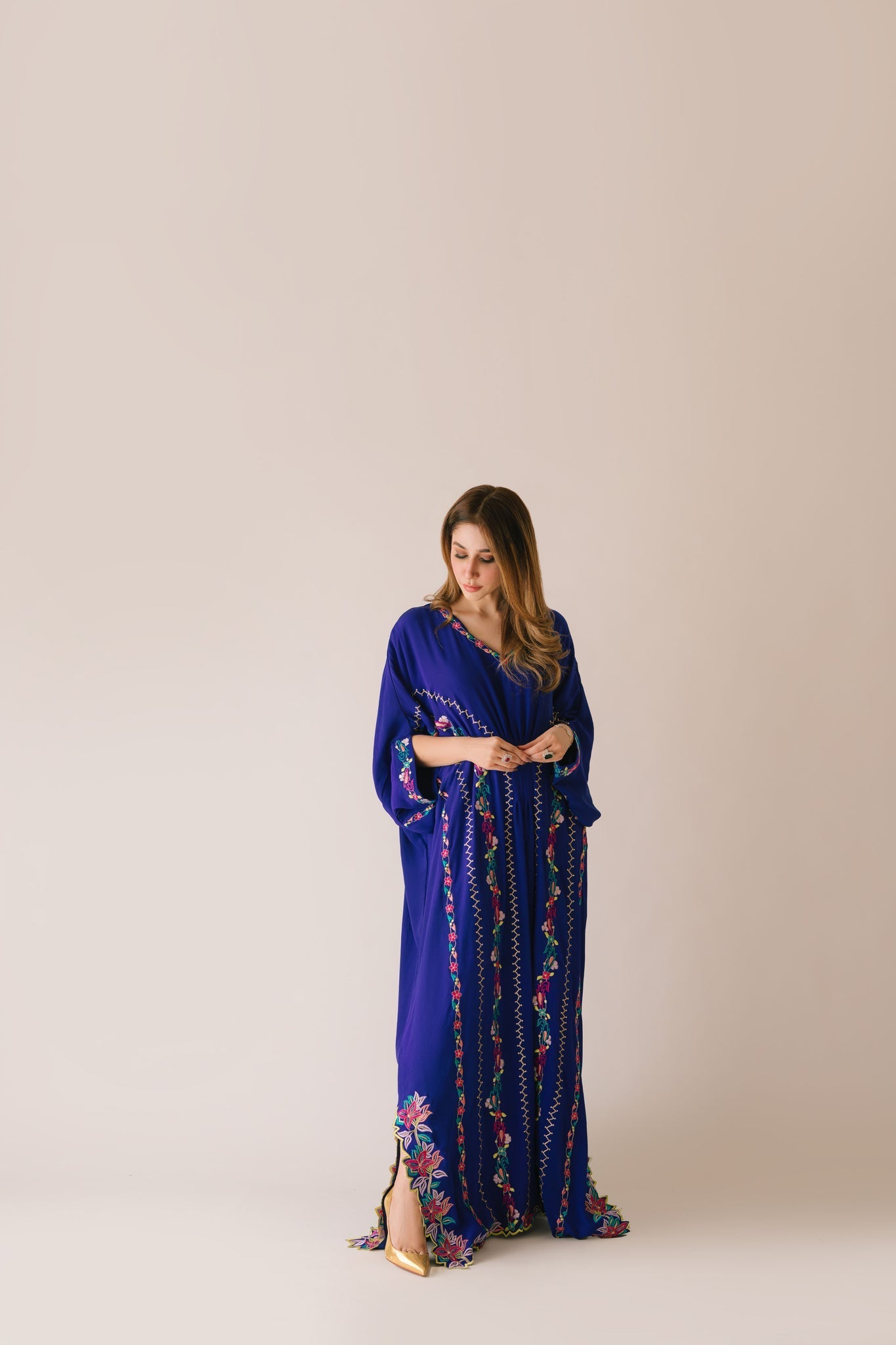 Sammy K | Aadat Festive Edition | Blue Bell Caftan - Official Sammy K stockist in UK - Sakeena London