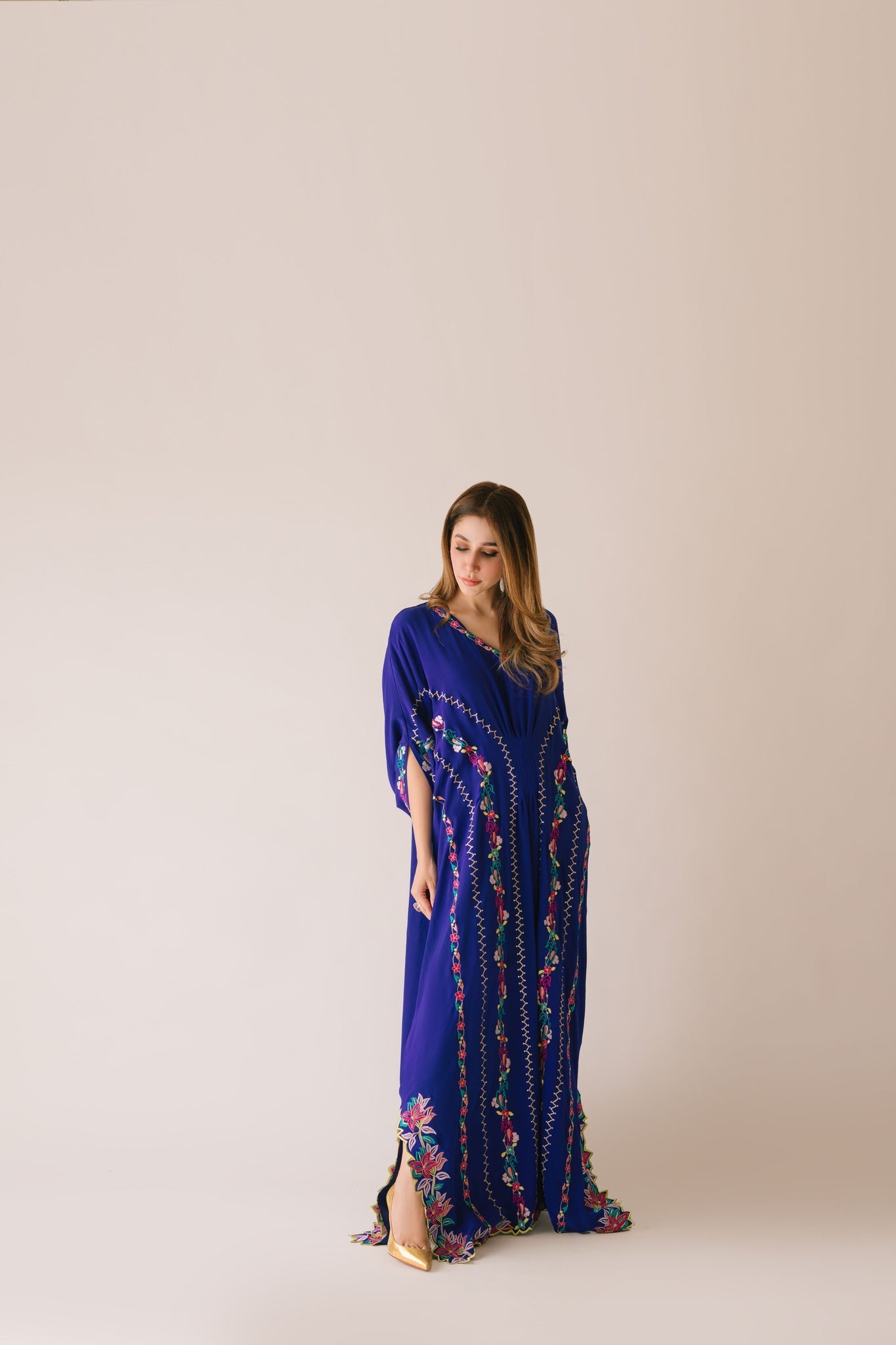 Sammy K | Aadat Festive Edition | Blue Bell Caftan - Official Sammy K stockist in UK - Sakeena London