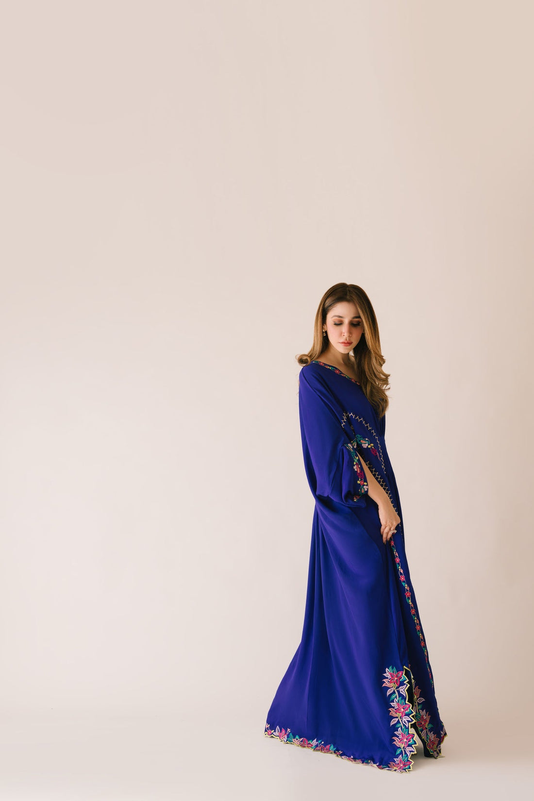 Sammy K | Aadat Festive Edition | Blue Bell Caftan - Official Sammy K stockist in UK - Sakeena London