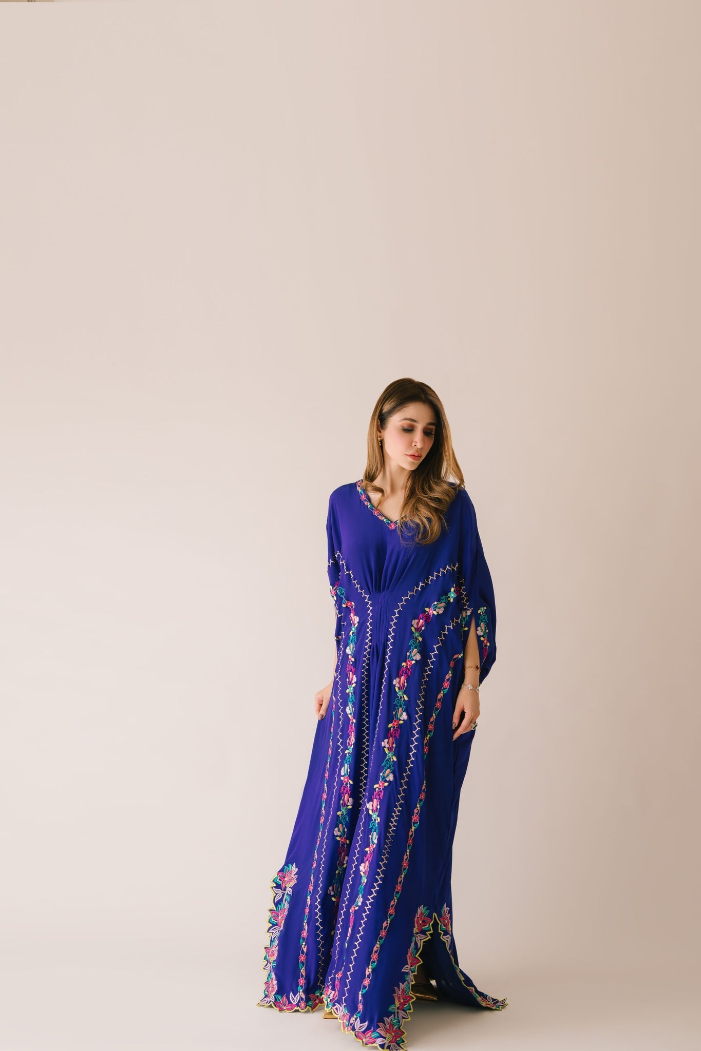 Sammy K | Aadat Festive Edition | Blue Bell Caftan - Official Sammy K stockist in UK - Sakeena London