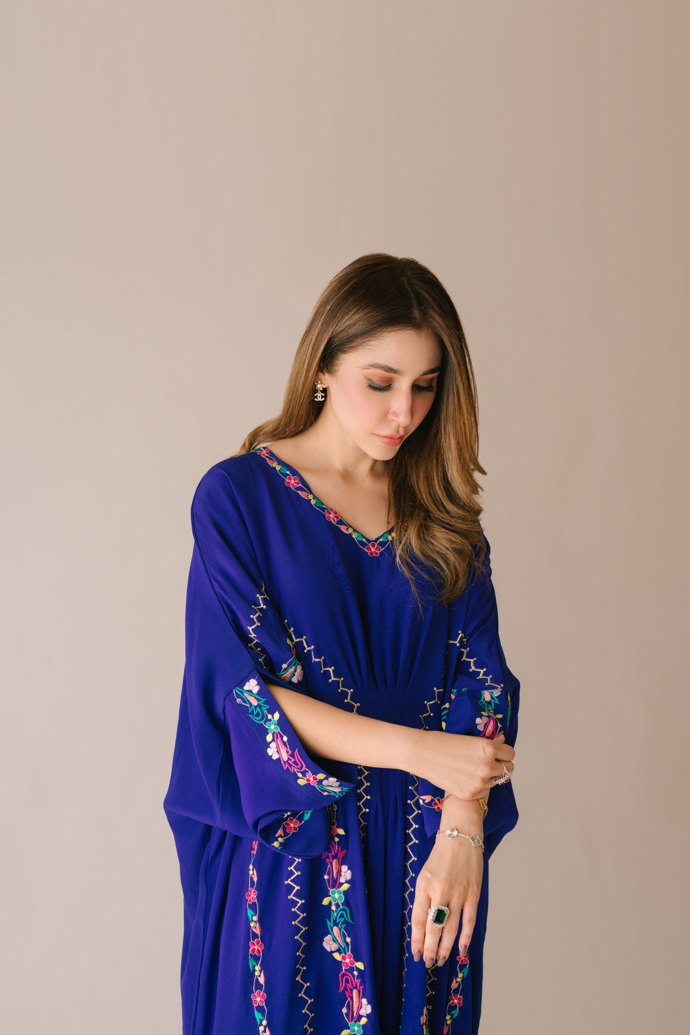 Sammy K | Aadat Festive Edition | Blue Bell Caftan - Official Sammy K stockist in UK - Sakeena London