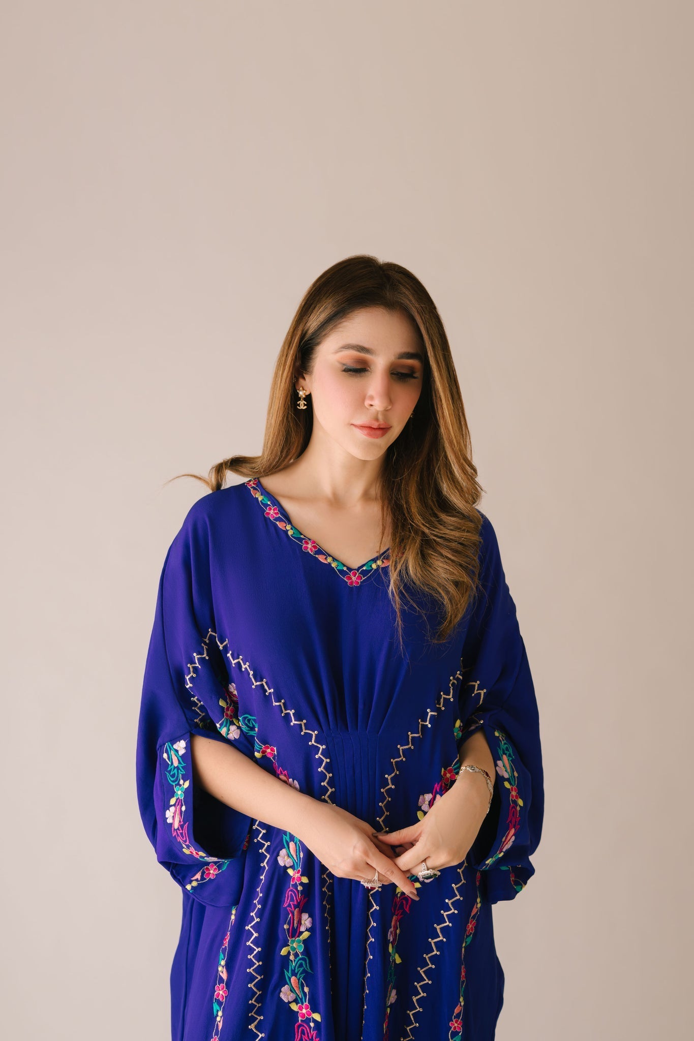 Sammy K | Aadat Festive Edition | Blue Bell Caftan - Official Sammy K stockist in UK - Sakeena London