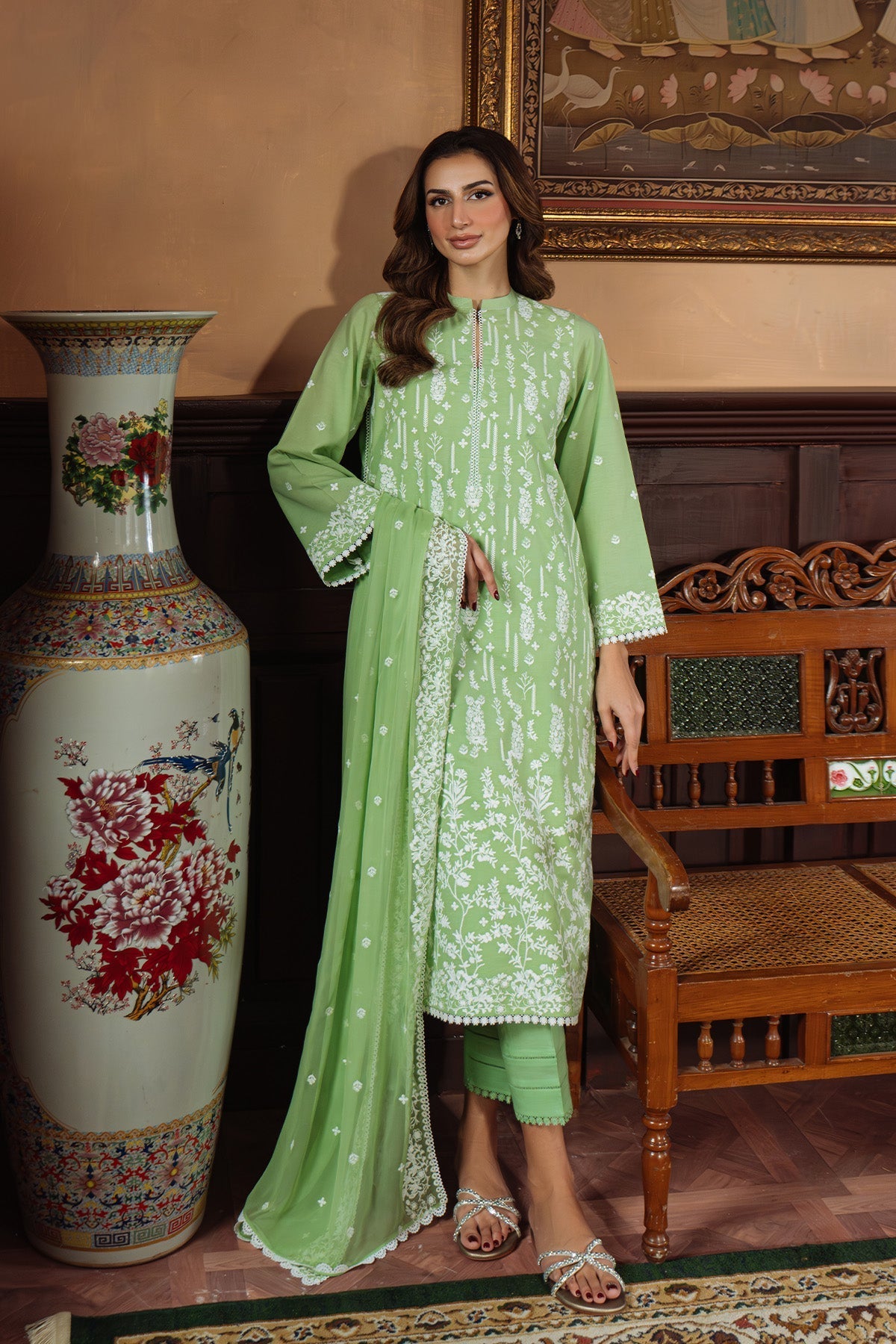 Sahar | Festive Edit Ready to Wear | Celadon Dream - RTW - Official Sahar stockist in UK - Sakeena London