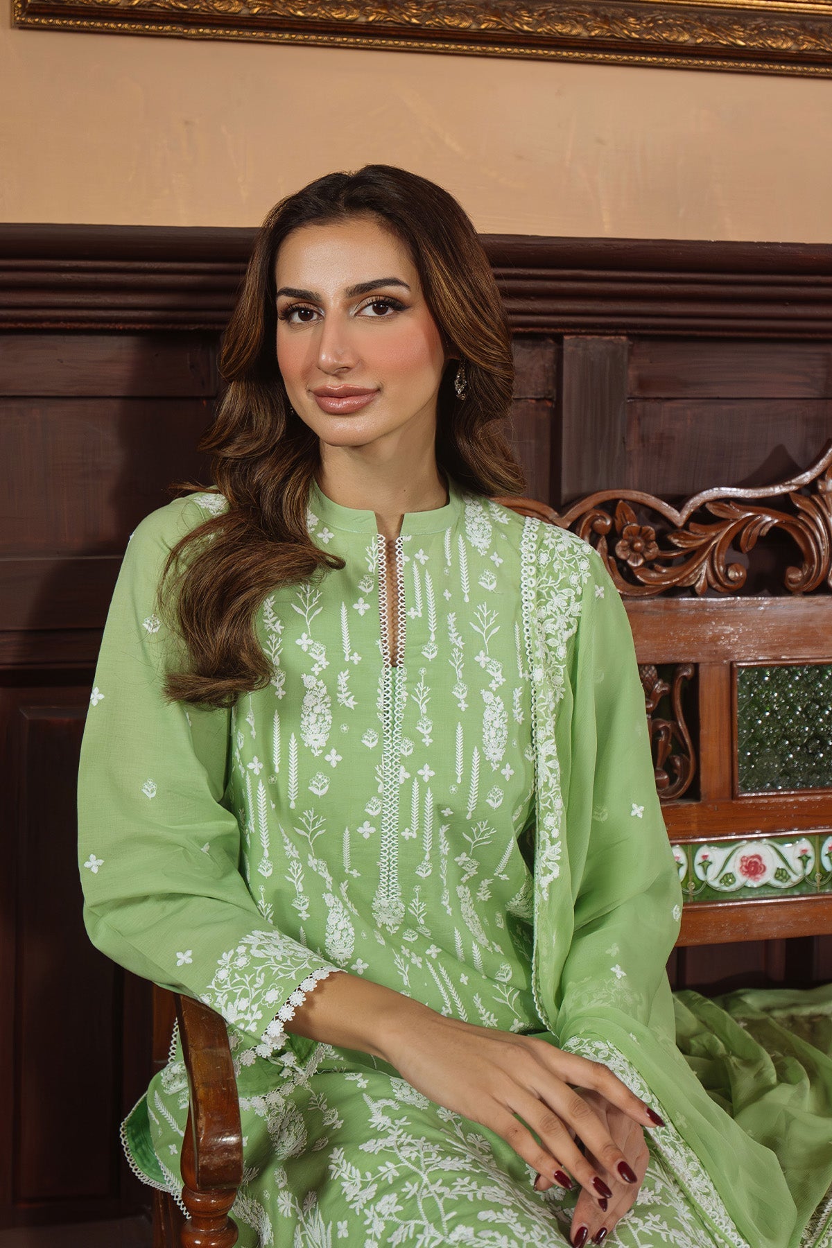 Sahar | Festive Edit Ready to Wear | Celadon Dream - RTW - Official Sahar stockist in UK - Sakeena London