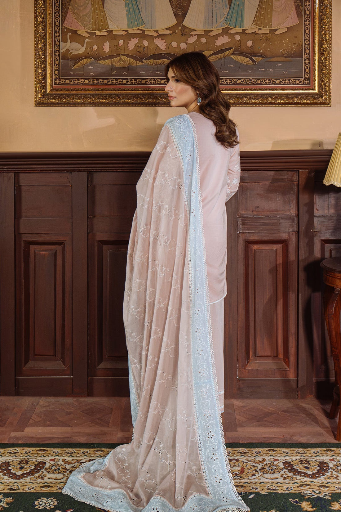 Sahar | Festive Edit Ready to Wear | Pastel Rose - RTW - Official Sahar stockist in UK - Sakeena London