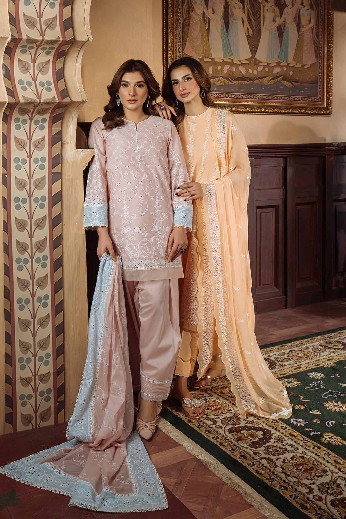 Sahar | Festive Edit Ready to Wear | Apricot Glow - RTW - Official Sahar stockist in UK - Sakeena London