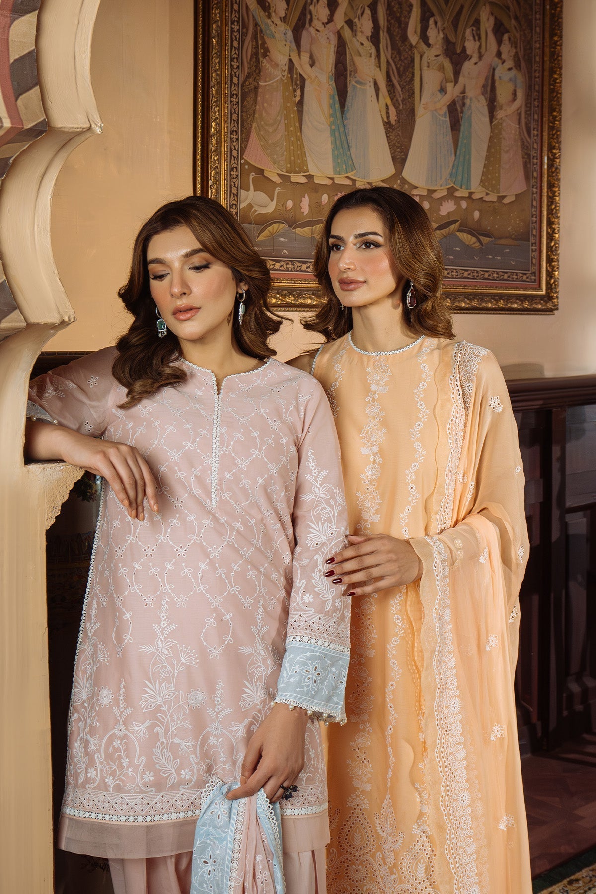 Sahar | Festive Edit Ready to Wear | Apricot Glow - RTW - Official Sahar stockist in UK - Sakeena London