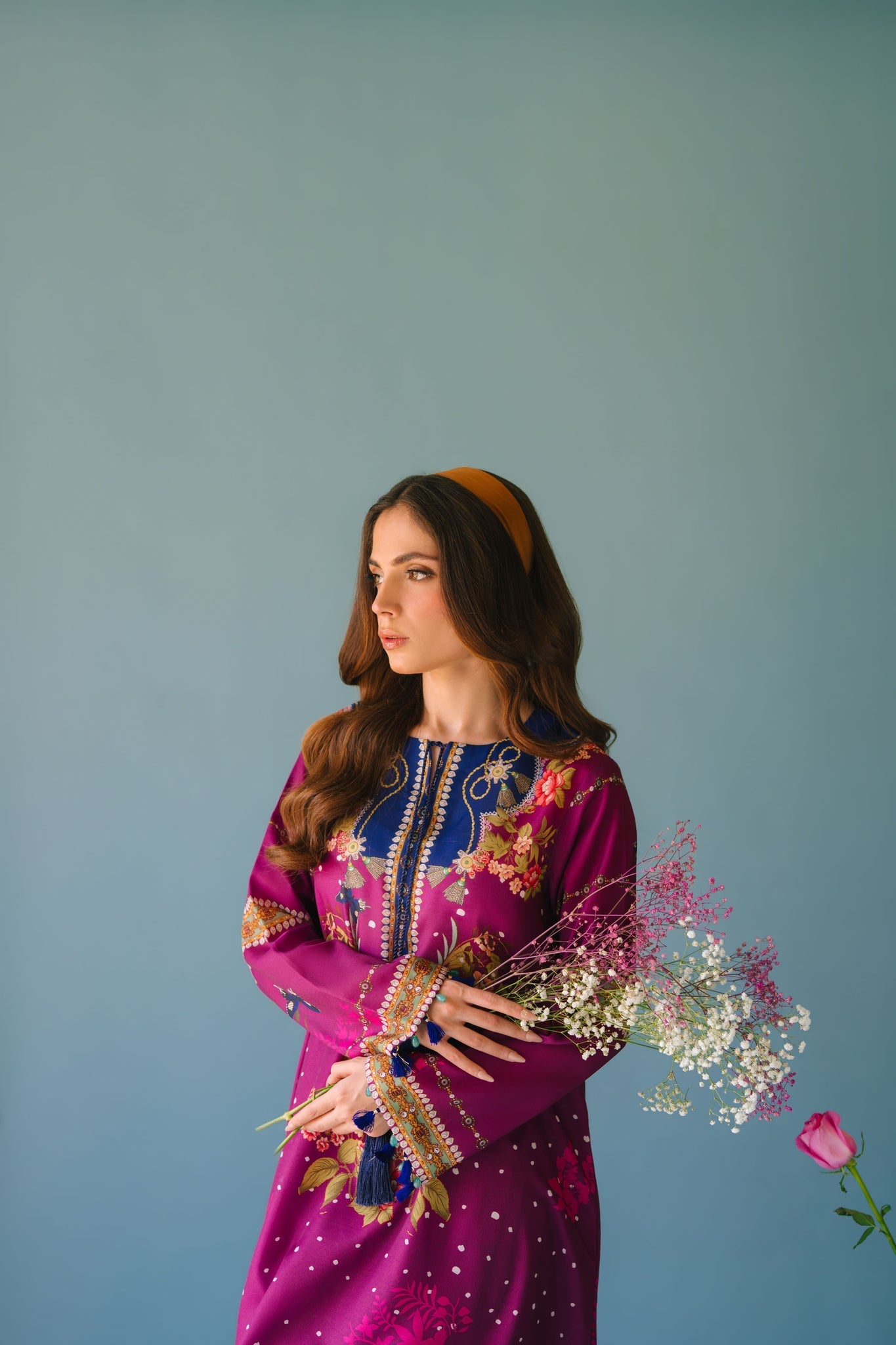 Sammy K | Lawn Pret 25 | Evening Rose - Official Sammy K stockist in UK - Sakeena London