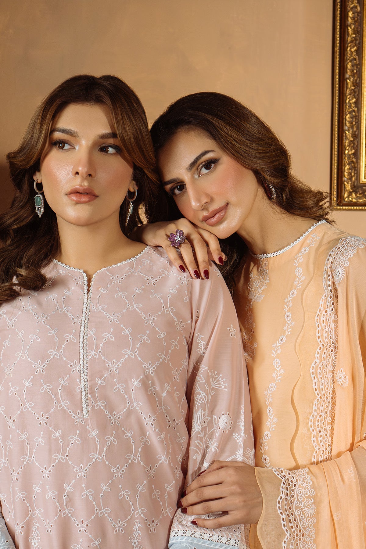 Sahar | Festive Edit Ready to Wear | Apricot Glow - RTW - Official Sahar stockist in UK - Sakeena London