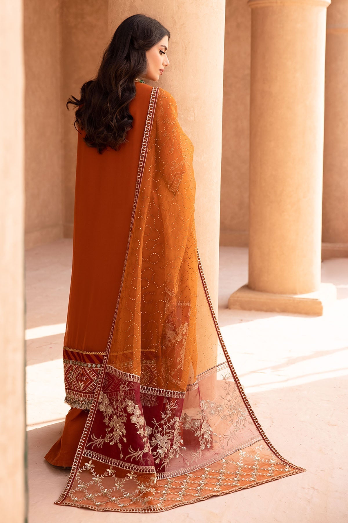 Nureh | Embroidered Luxury Chiffon | NEL-22 - Official Nureh stockist in UK - Sakeena London