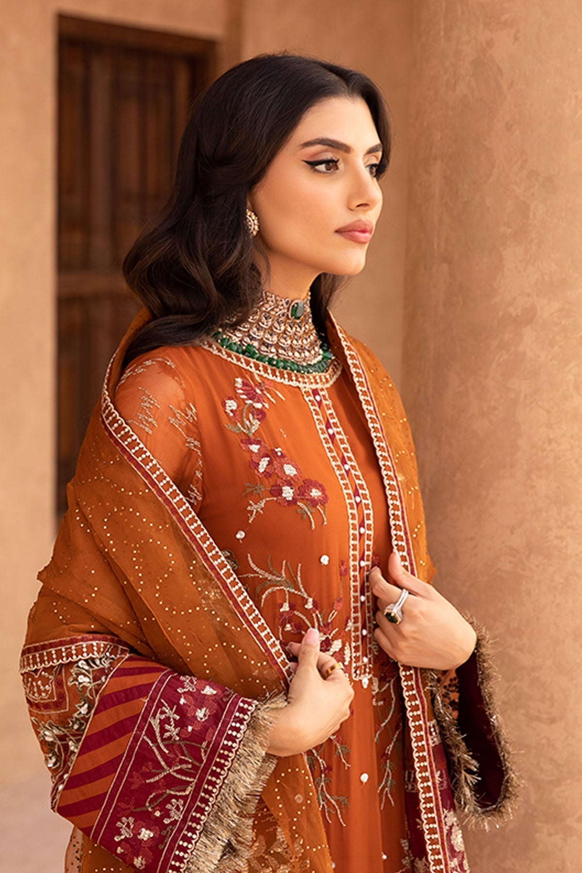 Nureh | Embroidered Luxury Chiffon | NEL-22 - Official Nureh stockist in UK - Sakeena London