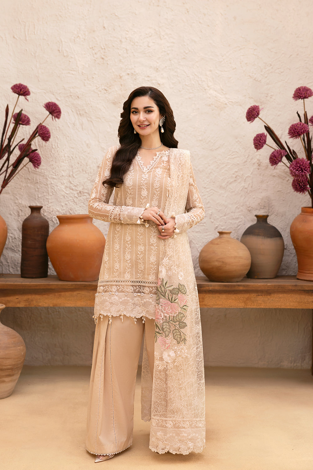 Saira Rizwan | Luxury Lawn 25 | MAYA-SRL25-06 - Official Saira Rizwan stockist in UK - Sakeena London