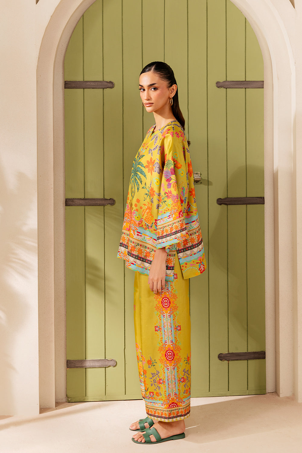 Saira Rizwan | Silk Coords 25 | PALM SUGAR - SRSP-25-04 - Official Saira Rizwan stockist in UK - Sakeena London